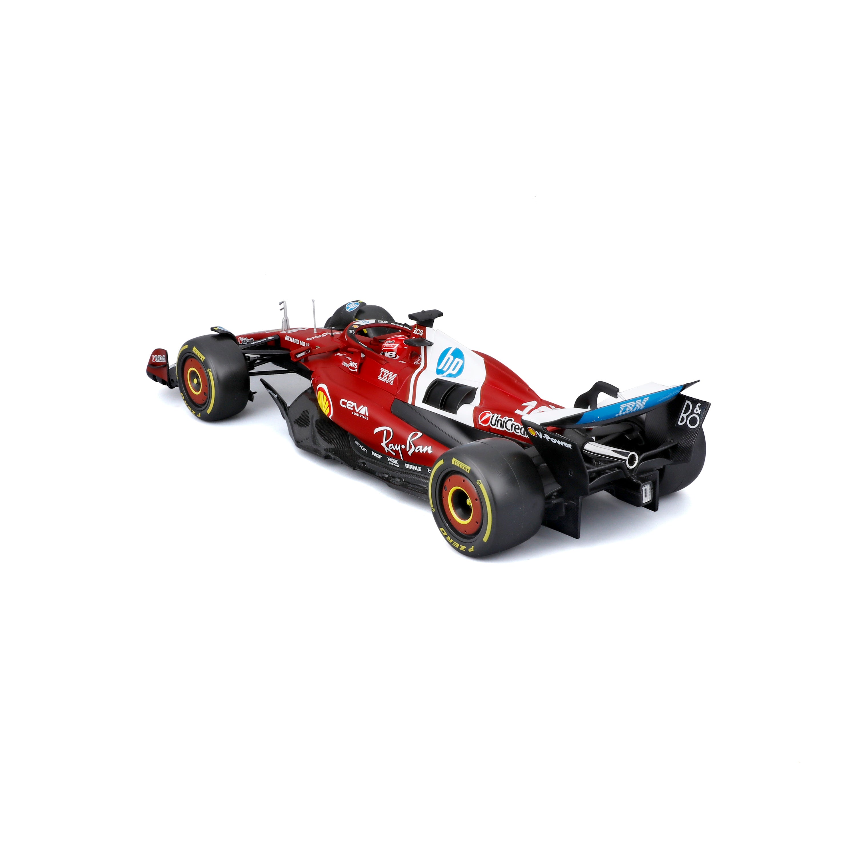 bburago-formula-1-ferrari-sf-25-leclerc-16-1-18-modellauto-rot image 6