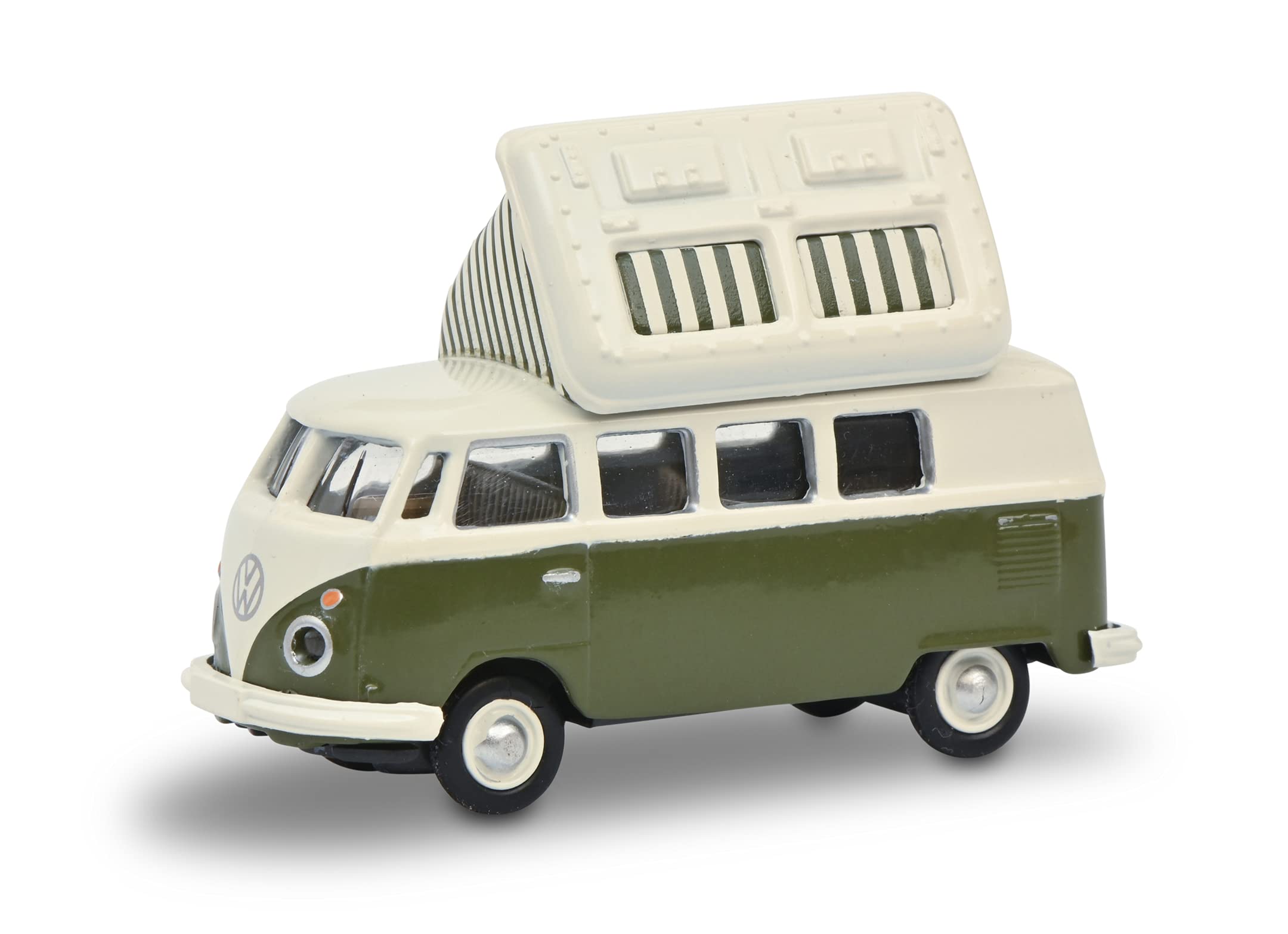 schuco-edition-vw-t1c-campingbus-modellauto-1-87-gr-n-wei image 1