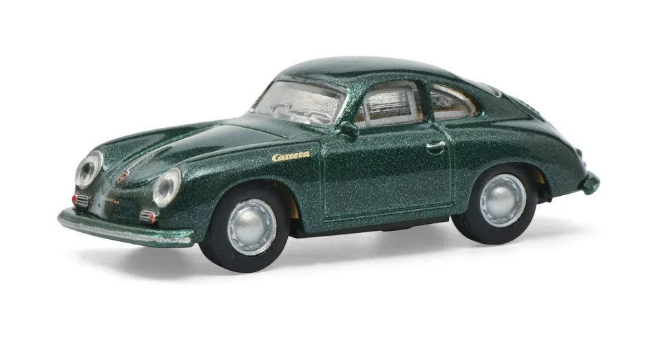 schuco-porsche-356a-carrera-coup-modellauto-1-87-gr-n image 1