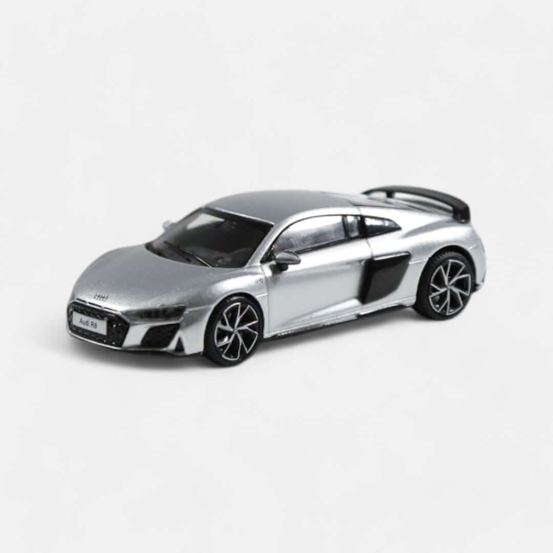 nzg-audi-r8-coup-modellauto-1-64-silber-metallic image 3