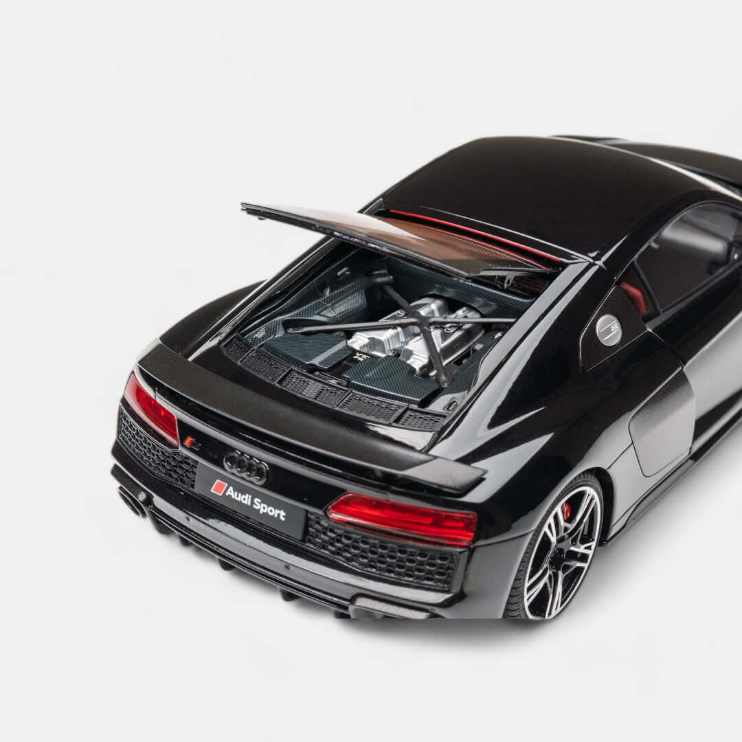 nzg-audi-r8-coup-modellauto-1-18-blau-metallic-sportwagen image 6