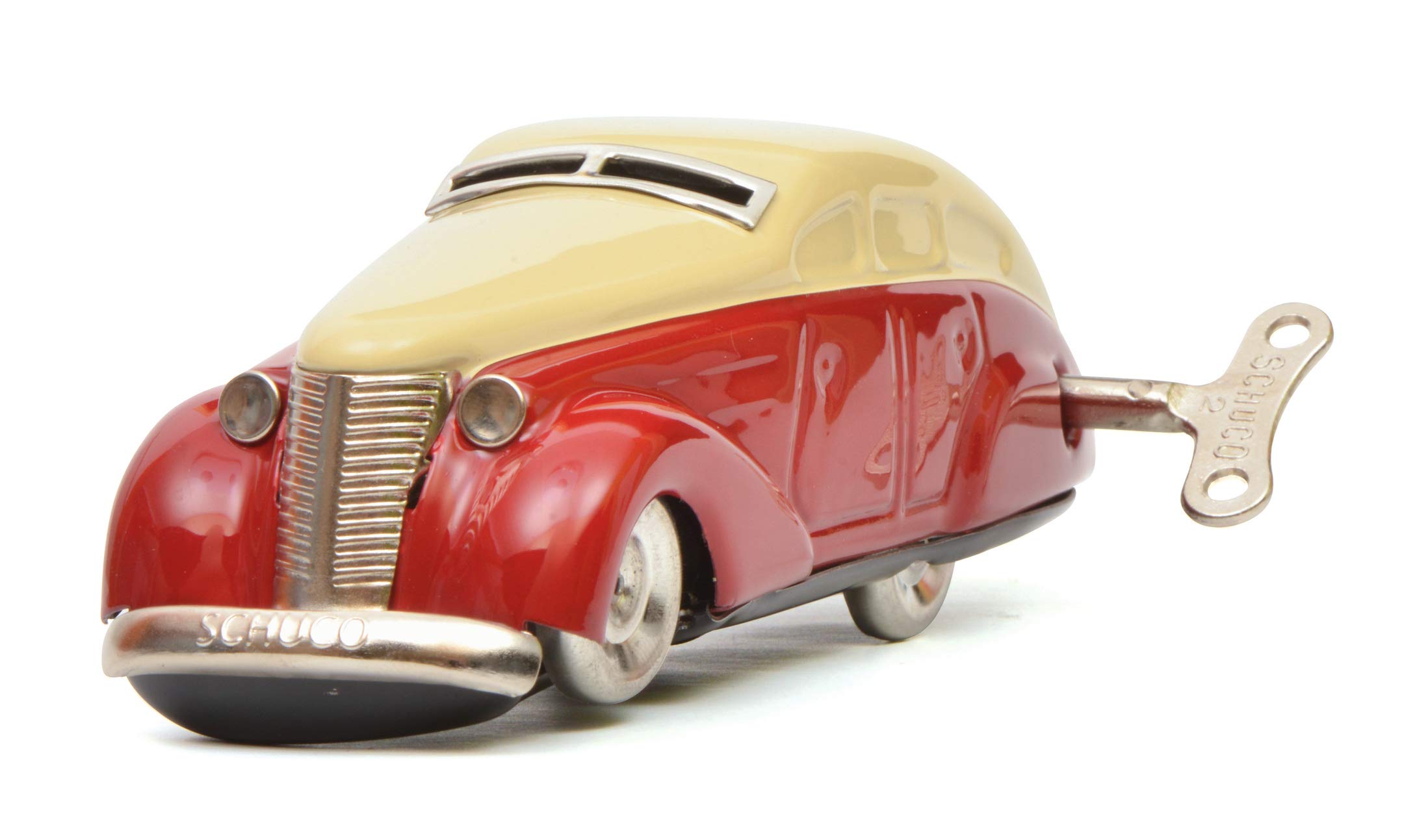 schuco-classic-wendeauto-1010-modellauto-rot-beige-450112300 image 2