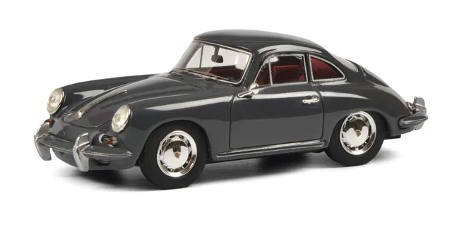 schuco-pro-r43-porsche-356-sc-coup-1-43-resin-grau-limitiert image 1