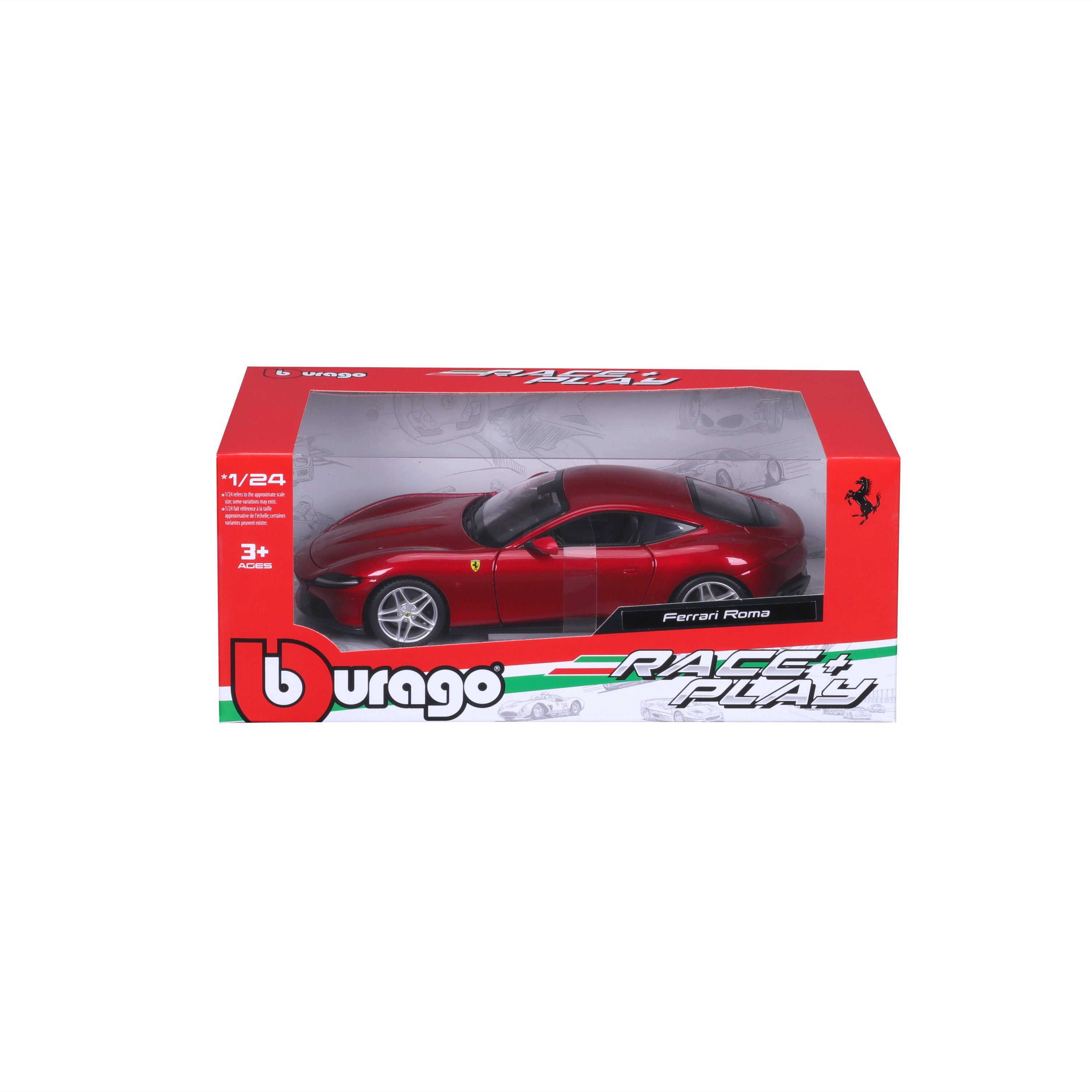 bburago-street-cars-ferrari-roma-modellauto-1-24-rot image 2