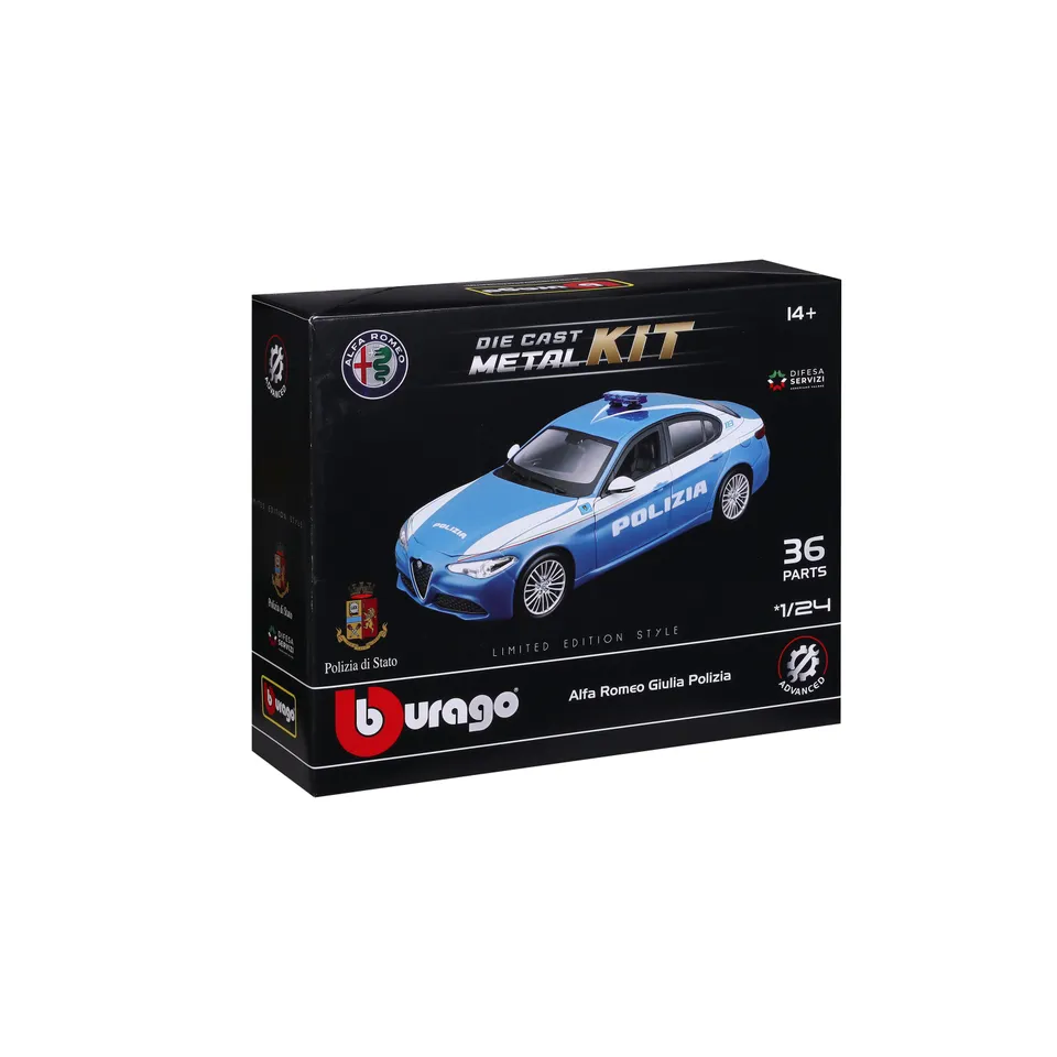 bburago-model-kit-alfa-romeo-giulia-polizei-1-24-bausatz image 1