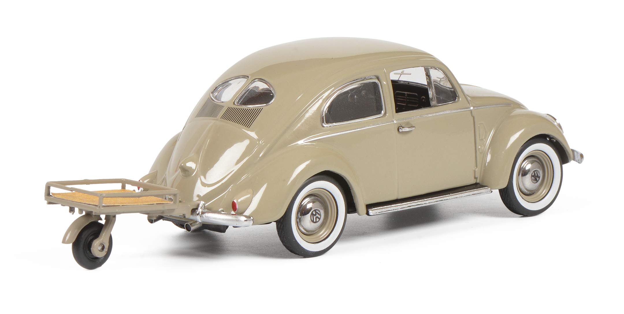 schuco-vw-brezelk-fer-mit-auto-porter-1-43-beige-limitiert image 2