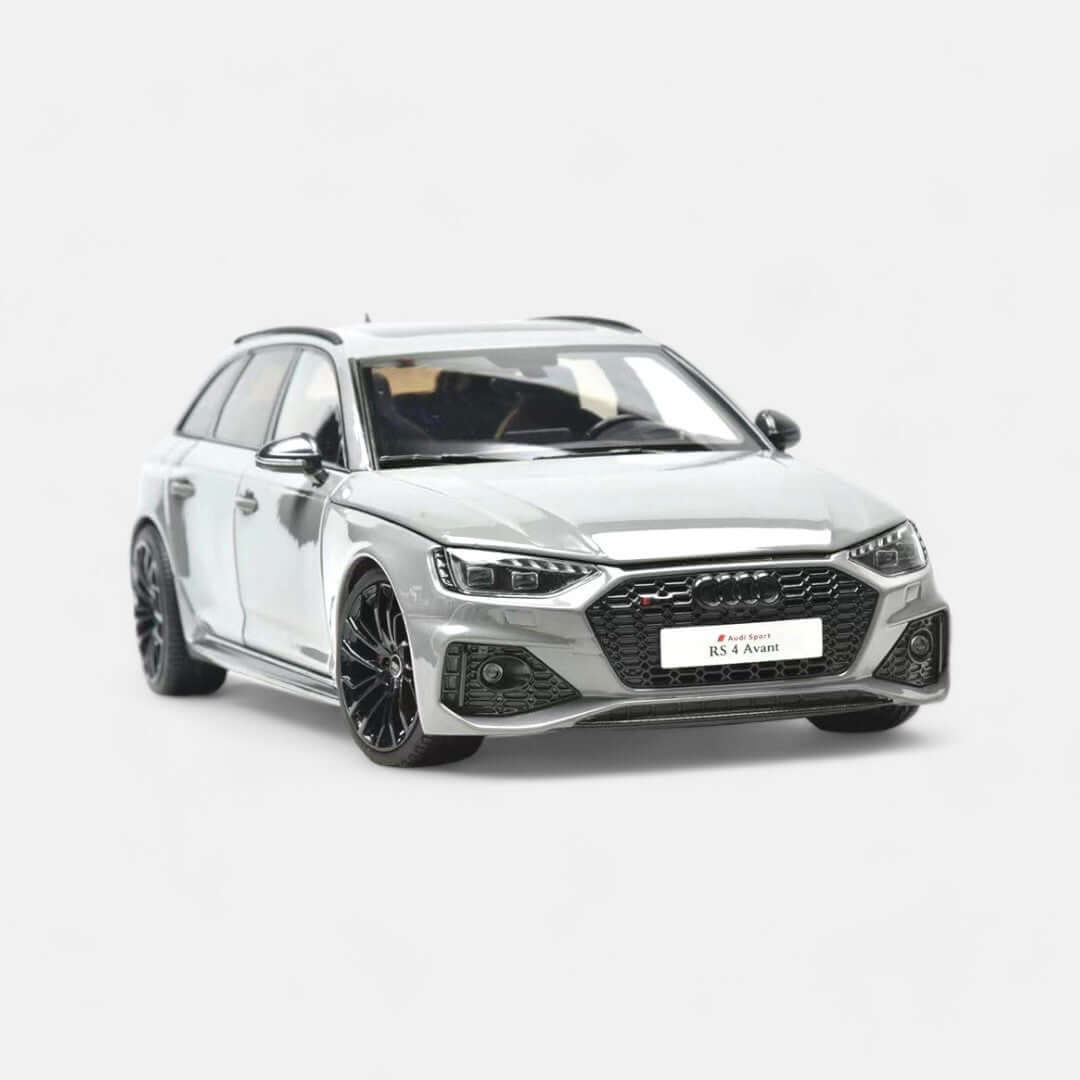 nzg-audi-rs4-avant-2020-modellauto-1-18-silber-mit-lenkung image 8