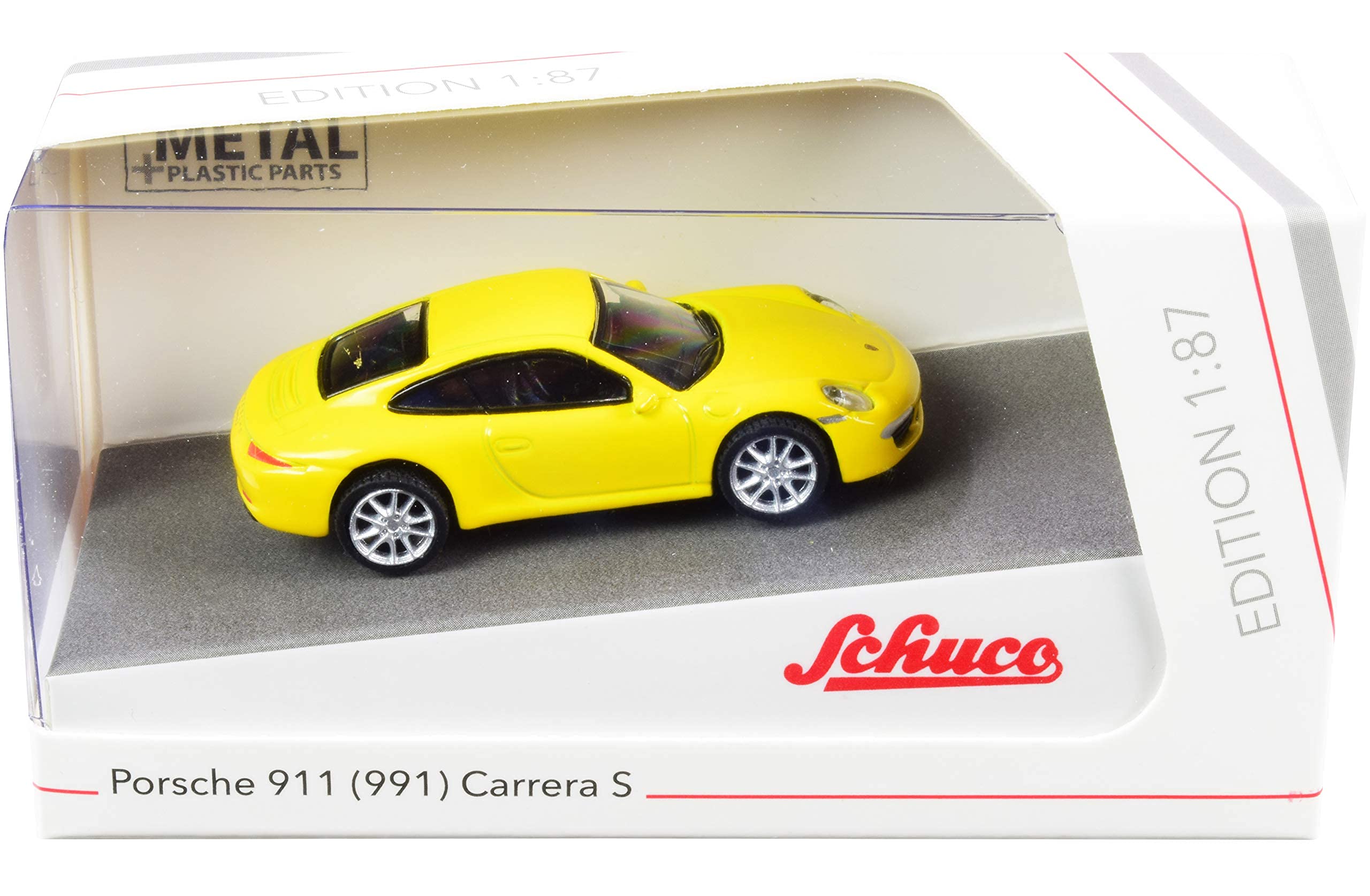 schuco-porsche-911-carrera-s-coupe-991-modellauto-1-87-gelb image 3
