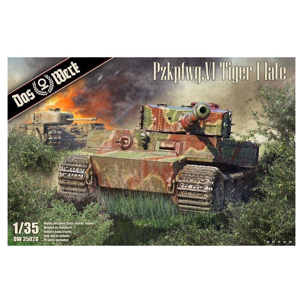 das-werk-tiger-i-sp-t-dw35028-modellbausatz-1-35-zimmerit image 1