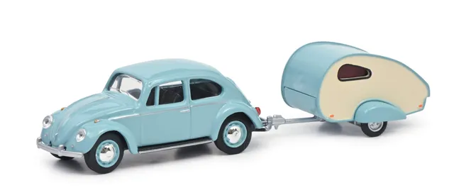 schuco-piccolo-vw-k-fer-mit-wohnanh-nger-modellauto-1-64-t-rkis image 1