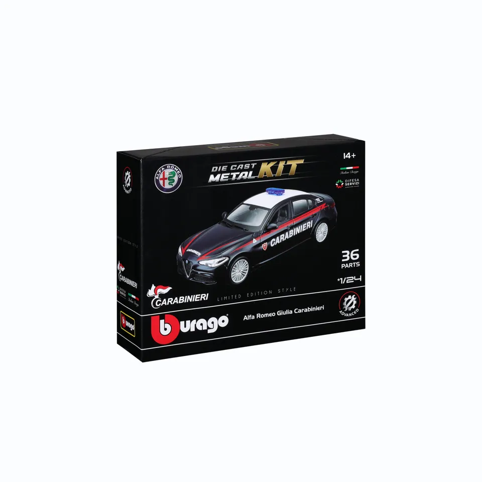 bburago-model-kit-alfa-romeo-giulia-carabinieri-1-24-modellbausatz-polizei image 1