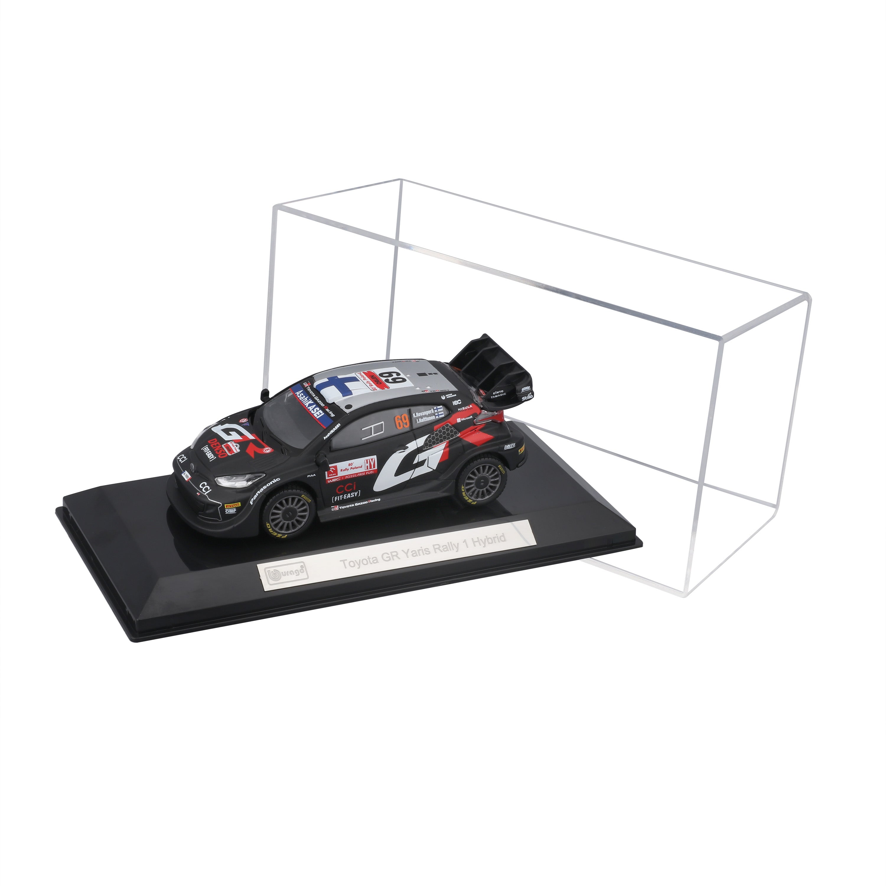 bburago-racing-toyota-gr-yaris-rally1-69-modellauto-1-43-vitrine image 5