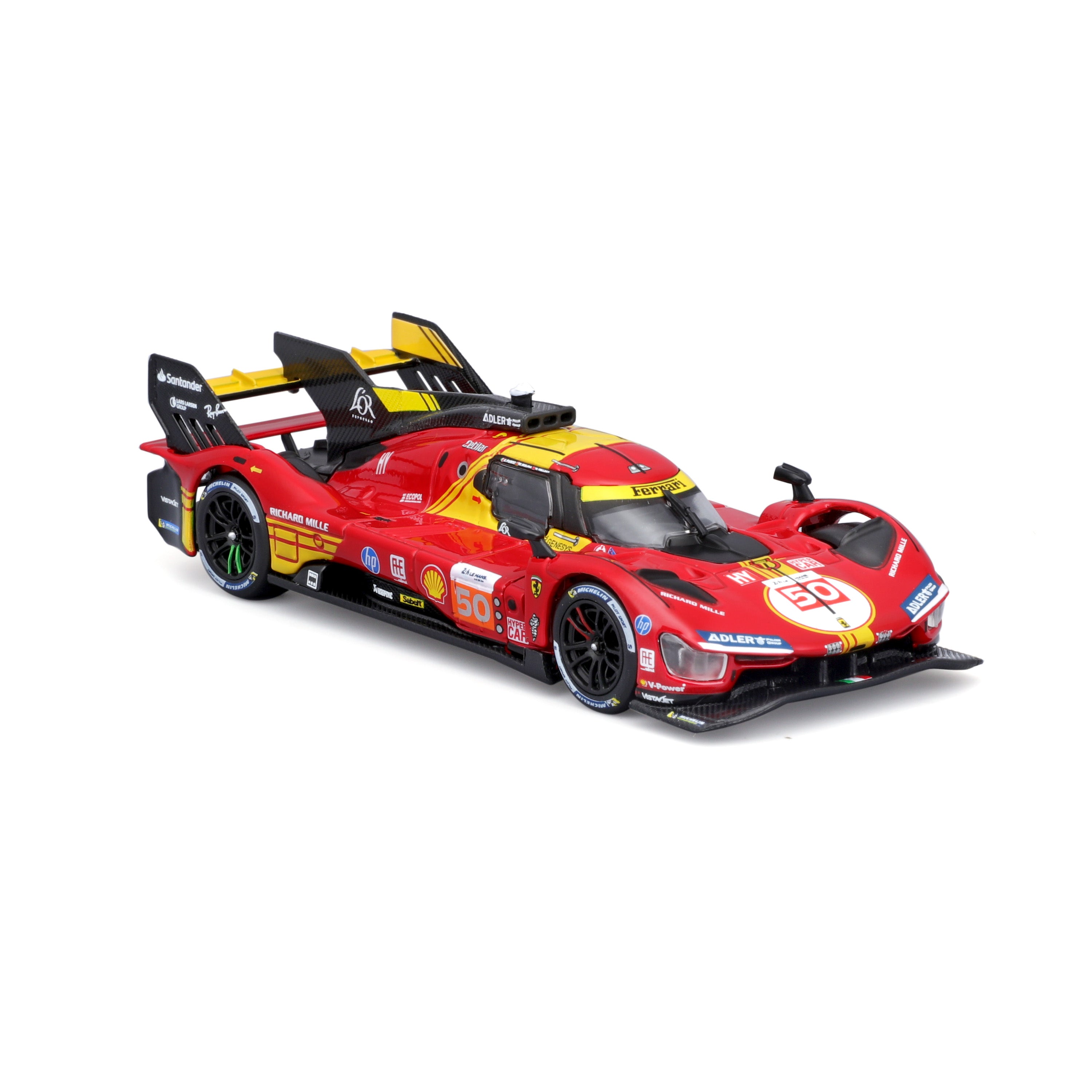 bburago-racing-ferrari-499p-50-modellauto-1-43-mit-vitrine image 6