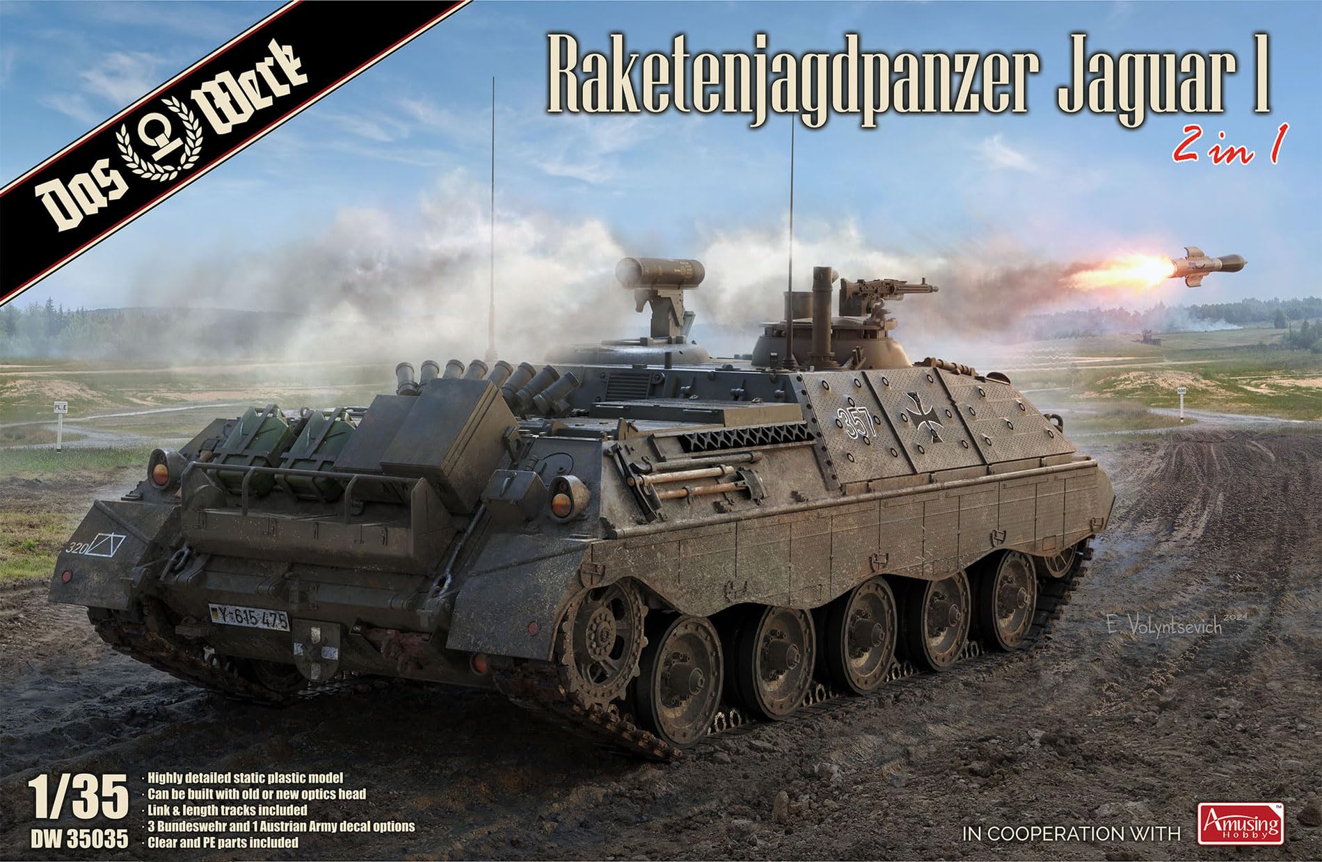 das-werk-jaguar-1-2-raketenjagdpanzer-bausatz-1-35-2-in-1 image 1