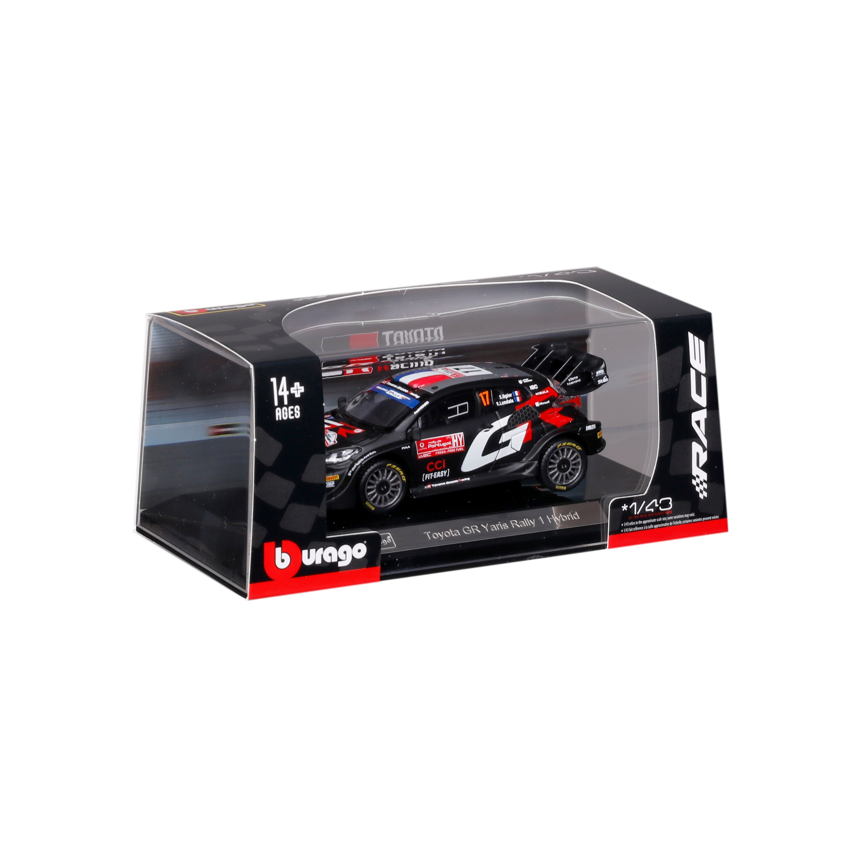 bburago-racing-toyota-gr-yaris-rally-modellauto-1-43-nr-17 image 1
