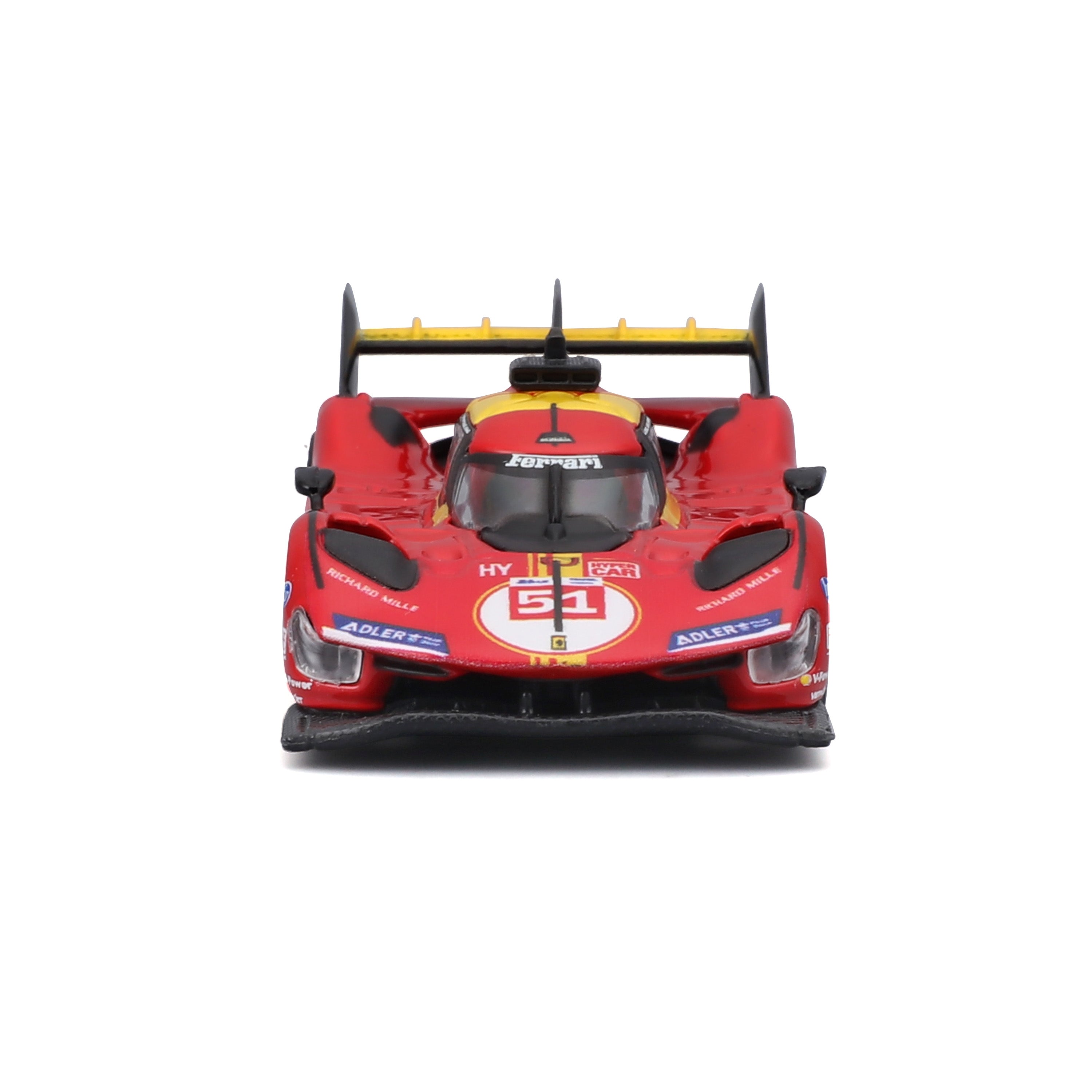 bburago-racing-ferrari-499p-51-modellauto-1-64-mit-vitrine image 4