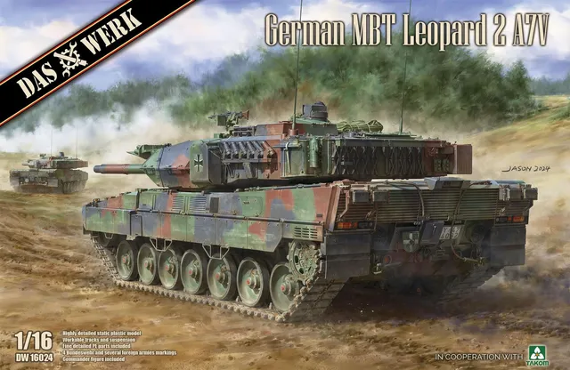 das-werk-1-16-leopard-2-a7v-dw16024-panzermodell-bausatz image 1