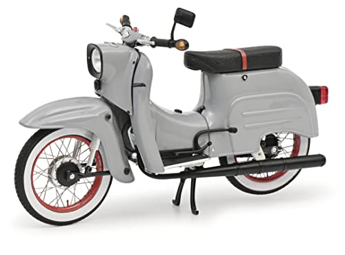 schuco-edition-simson-schwalbe-custom-iii-moped-1-10-grau-rot image 7