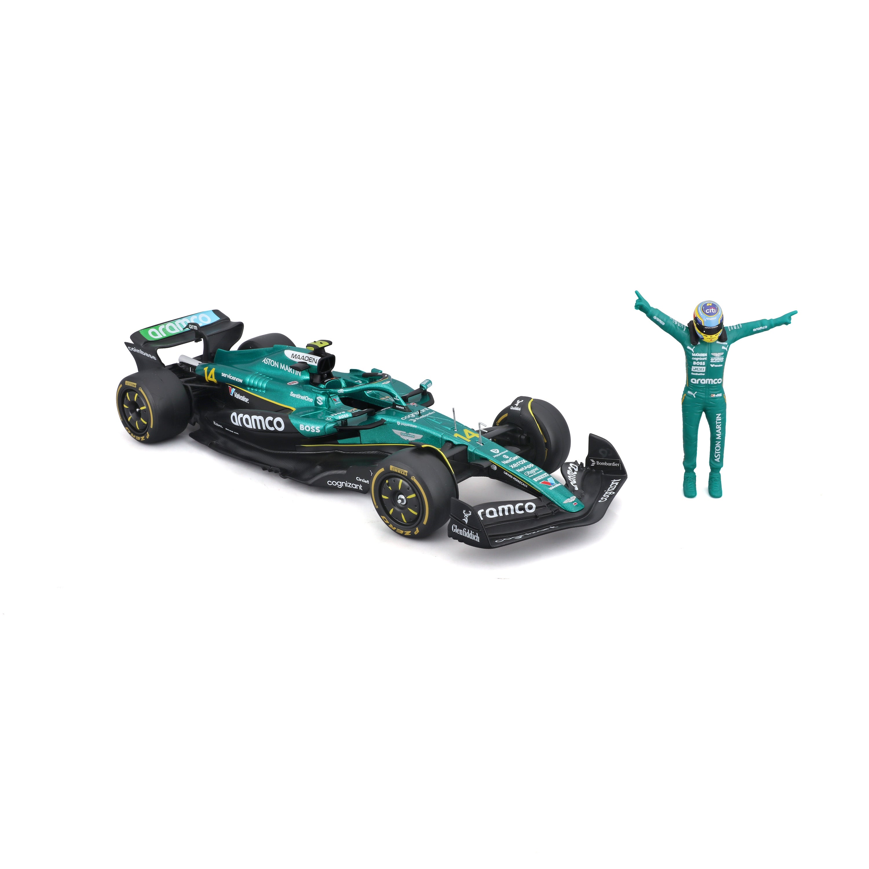 bburago-formula-1-aston-martin-amr25-modellauto-1-24-alonso image 6