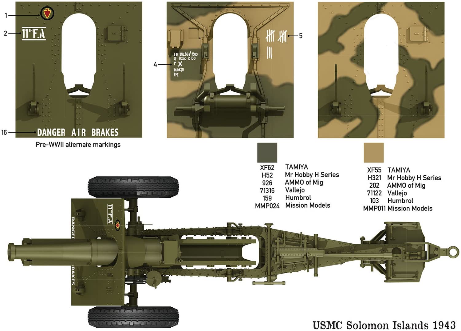 das-werk-dw35023-us-155mm-howitzer-m1918-1-35-modellbausatz image 3