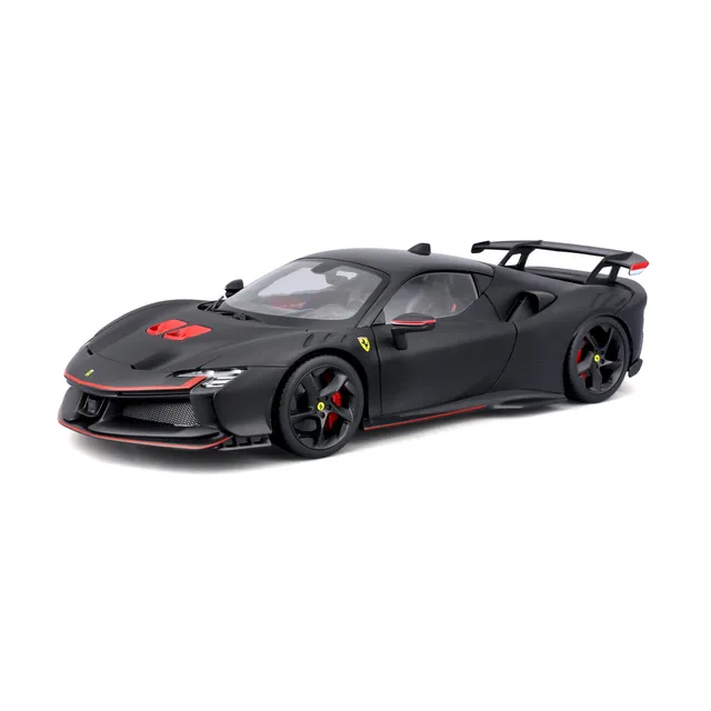 bburago-street-cars-ferrari-sf90xx-modellauto-1-18-schwarz-matt image 1
