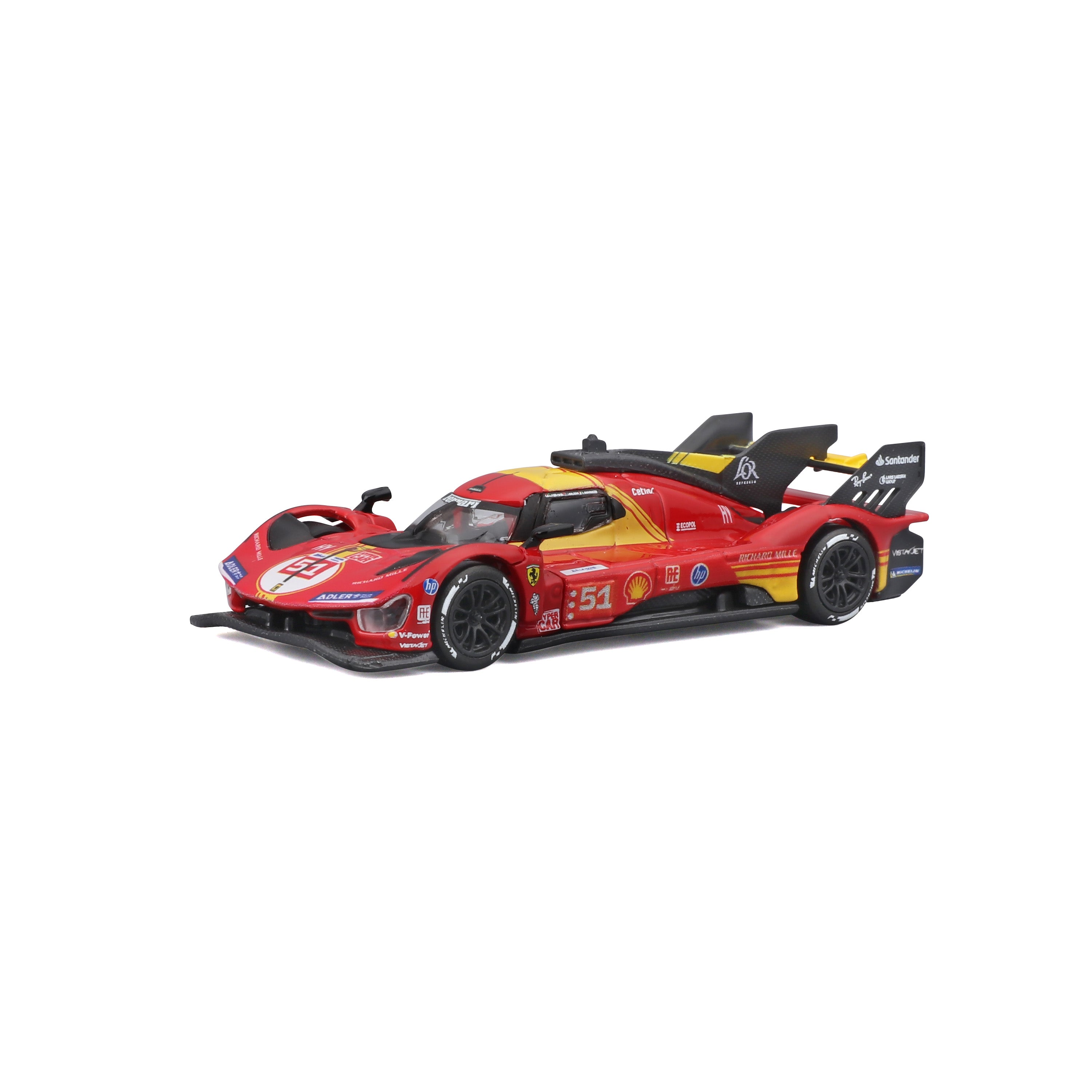 bburago-racing-ferrari-499p-51-modellauto-1-64-mit-vitrine image 3