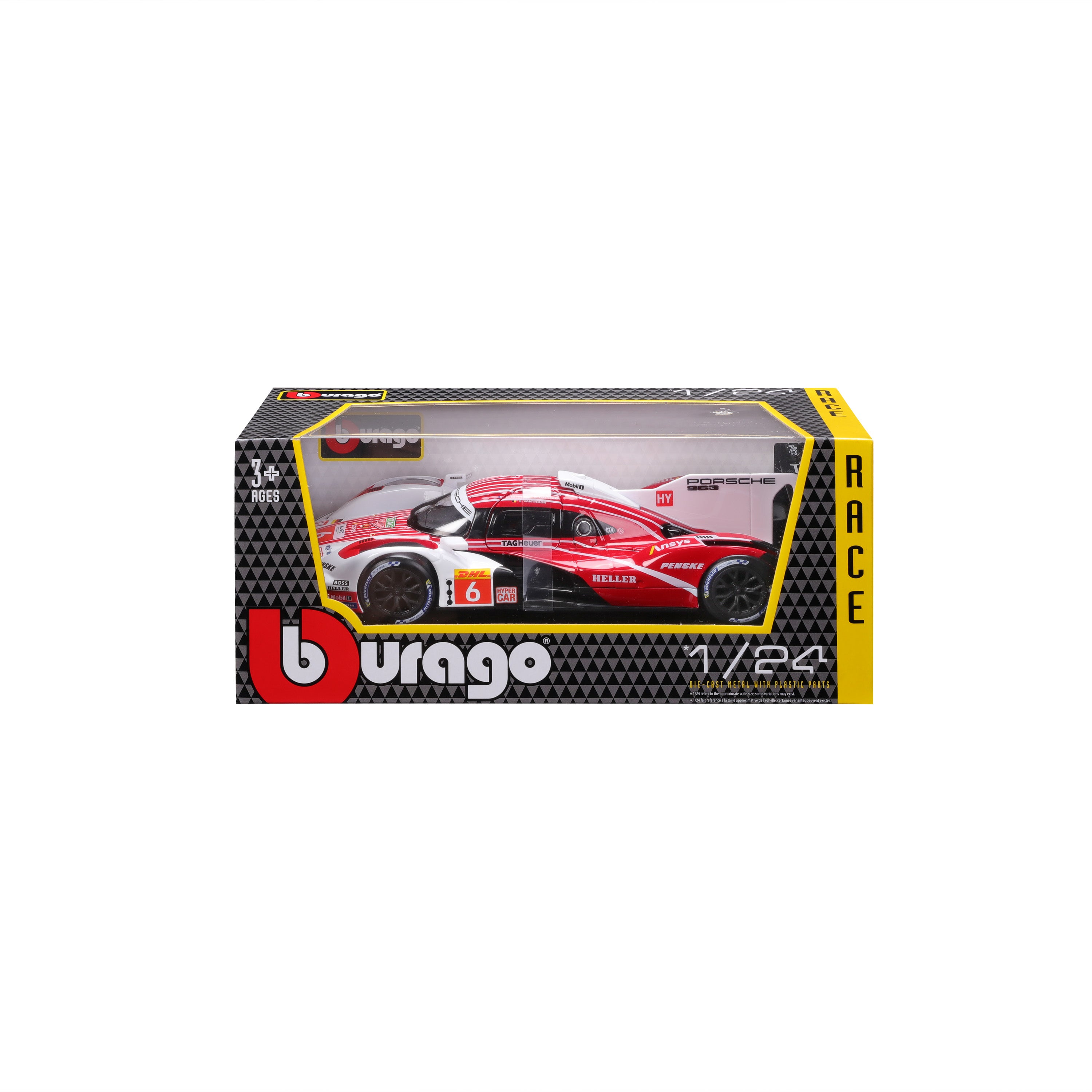 bburago-racing-porsche-penske-963-modellauto-1-24-nr-6 image 2