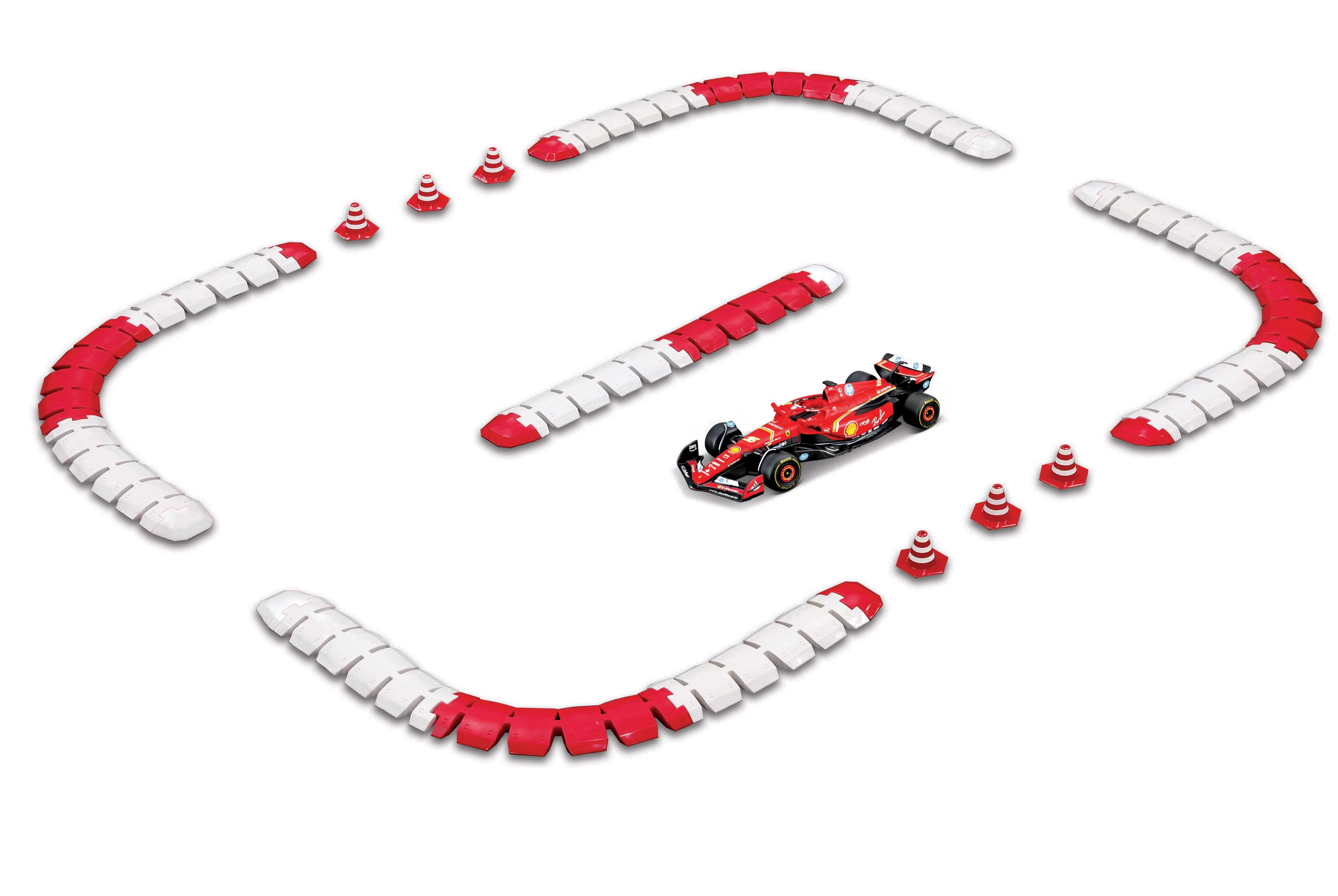 bburago-formula-1-ferrari-sf-24-rc-auto-1-41-mit-strecke-rot image 2