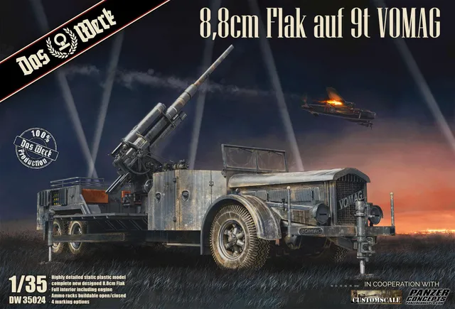 das-werk-dw35024-8-8cm-flak-auf-vomag-bausatz-1-35 image 1