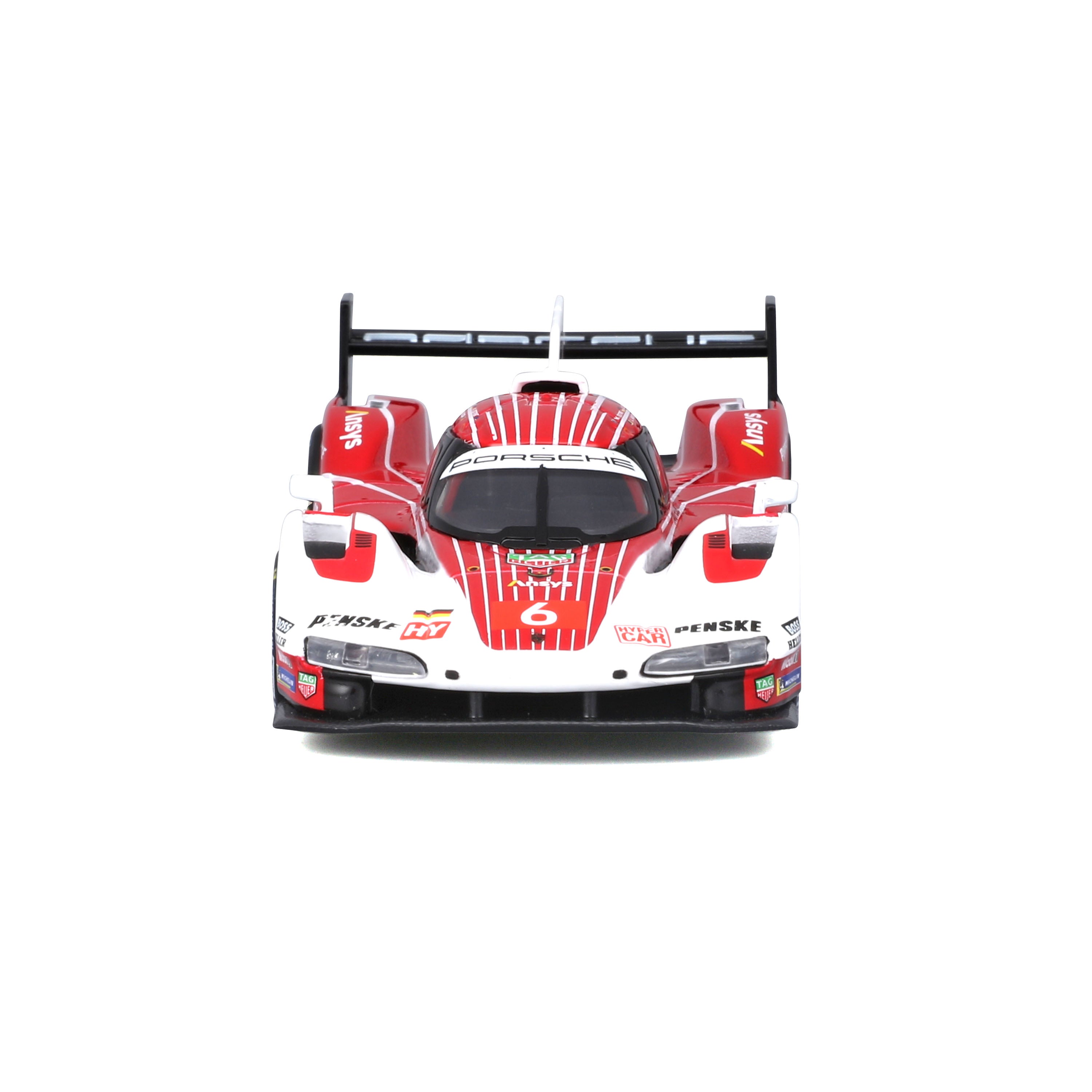 bburago-racing-porsche-963-nr-6-modellauto-1-43-wei-rot image 3