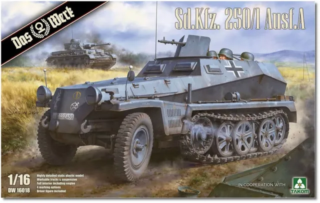 das-werk-sd-kfz-250-1-ausf-a-bausatz-1-16-mit-figur image 1