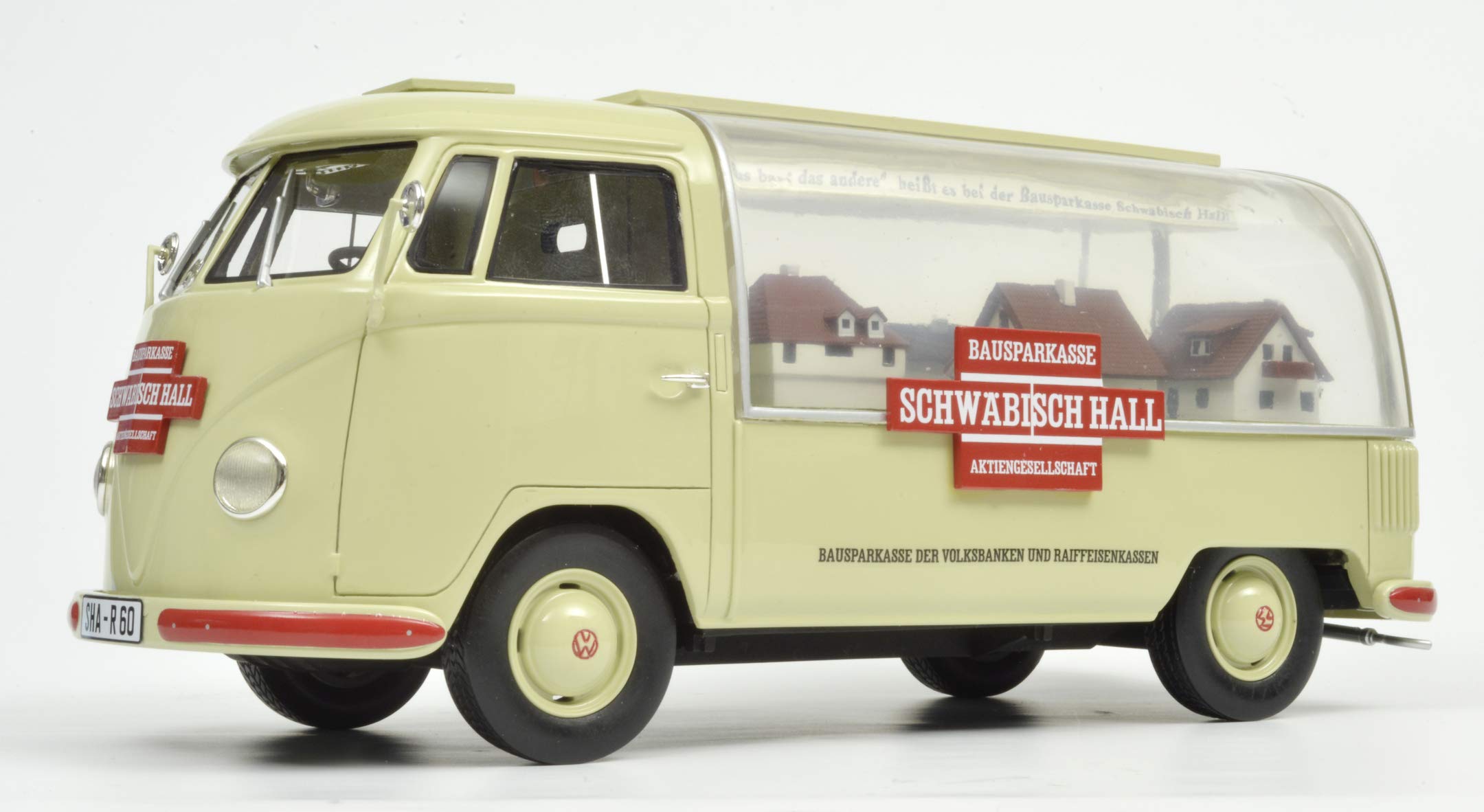schuco-pro-r18-vw-t1a-schw-bisch-hall-modellauto-1-18-beige image 3