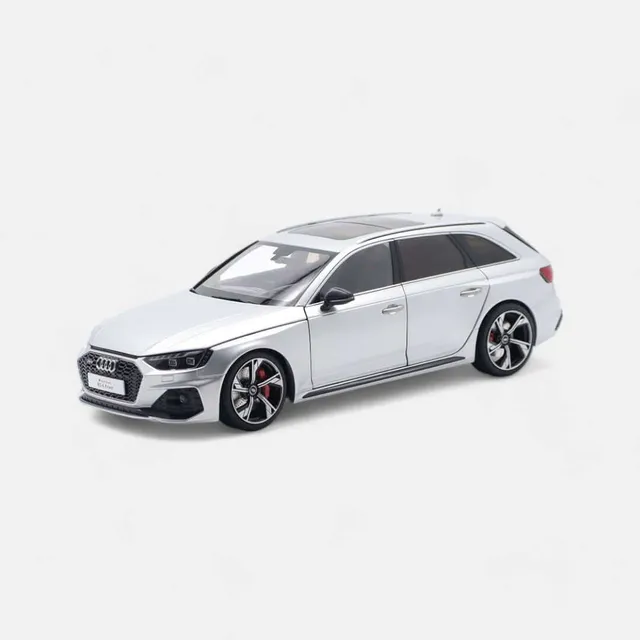 nzg-audi-rs4-avant-2020-modellauto-1-18-silber-mit-lenkung image 1