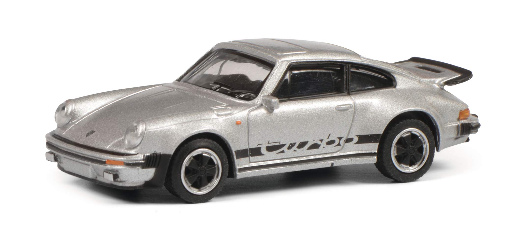 schuco-edition-porsche-911-3-0-turbo-modellauto-1-64-silber image 1
