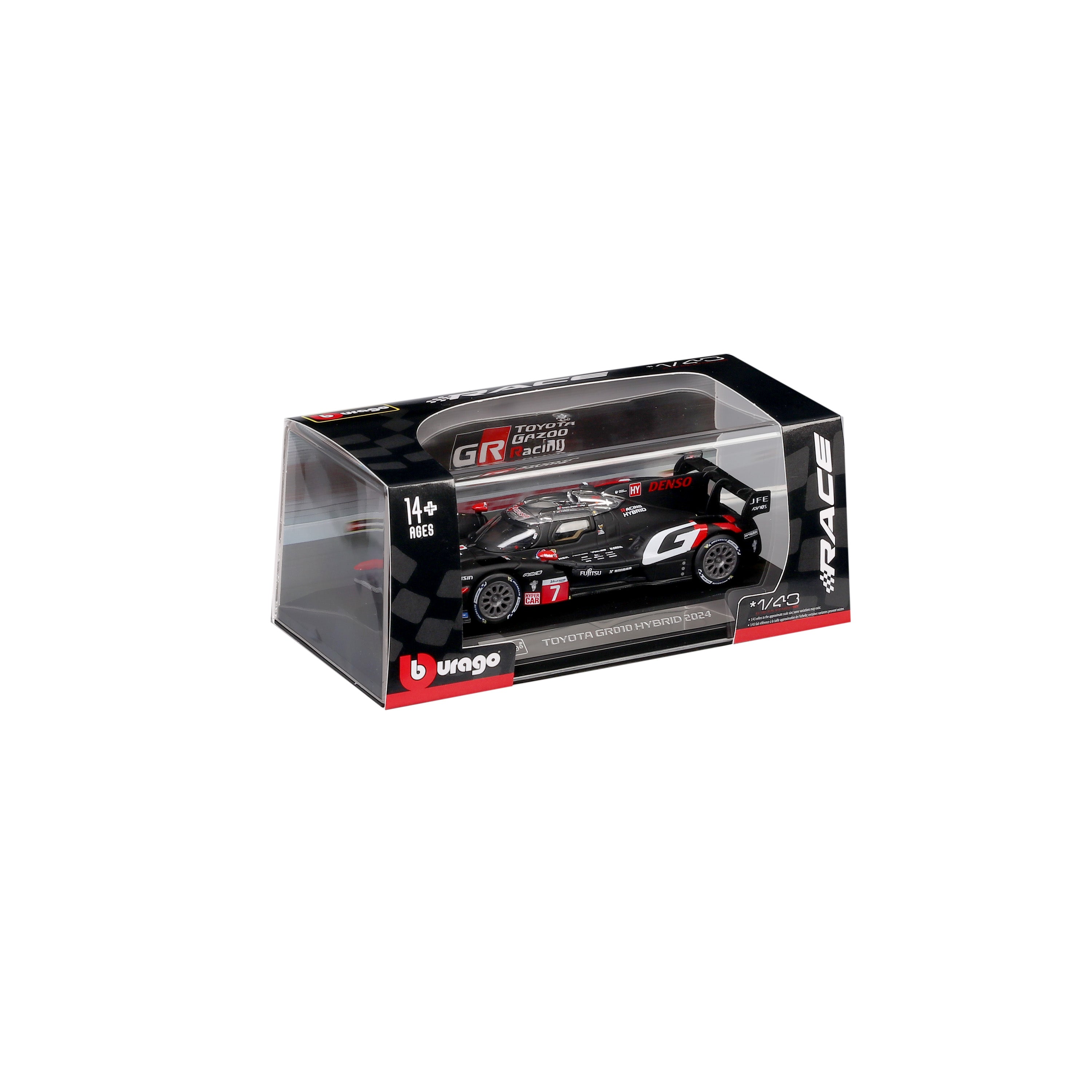 bburago-racing-toyota-gr010-hybrid-modellauto-1-43-nr-7 image 2