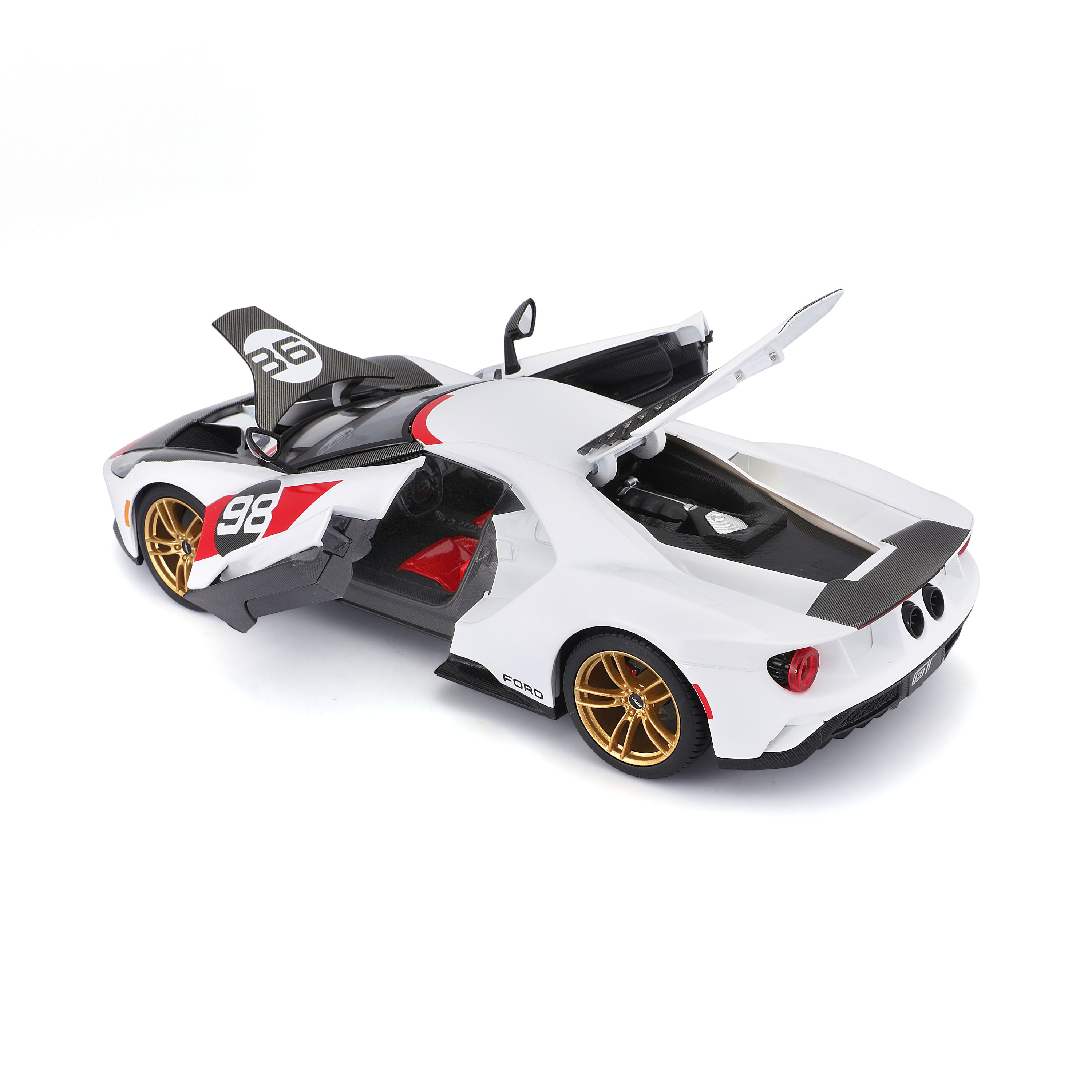 bburago-street-cars-ford-gt-2021-heritage-modellauto-1-18-wei image 8