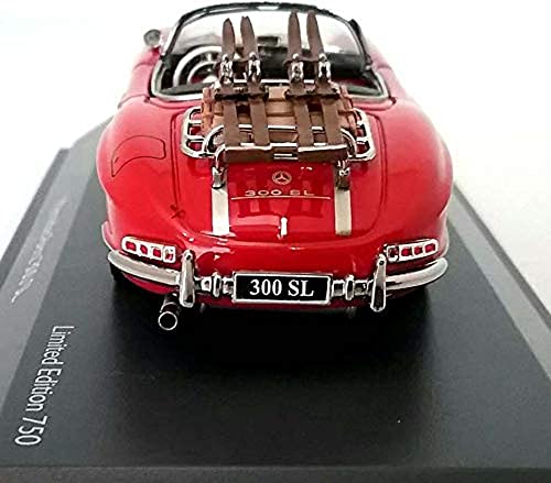 schuco-edition-mercedes-300sl-skiurlaub-modellauto-1-43-rot image 7