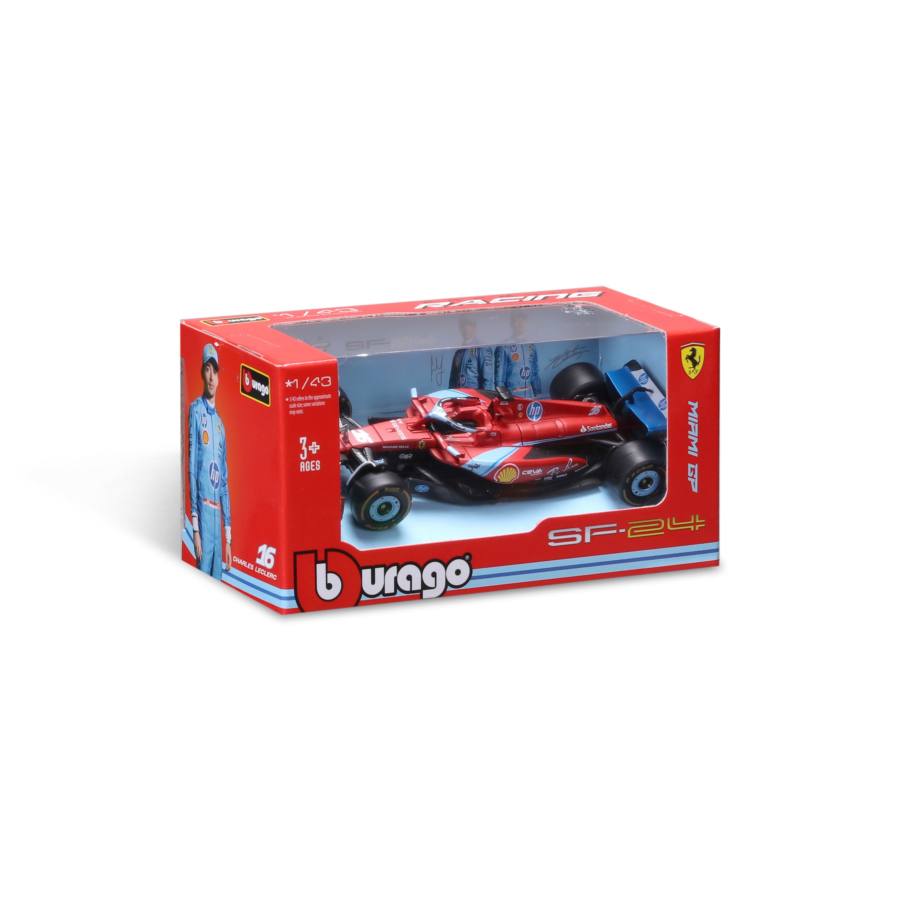 bburago-formula-1-ferrari-sf-24-leclerc-modellauto-1-43-miami image 2