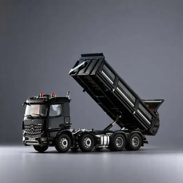 nzg-trucks-mercedes-arocs-8x4-meiller-kipper-1-50-schwarz image 1