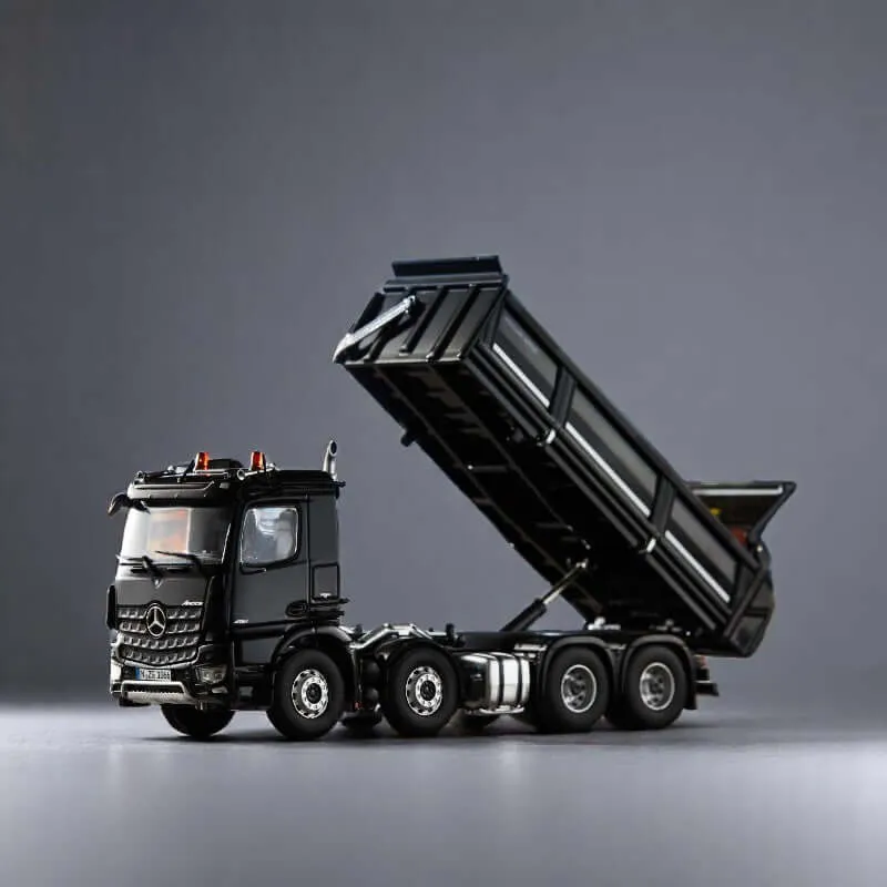 nzg-trucks-mercedes-arocs-8x4-meiller-kipper-1-50-schwarz image 1