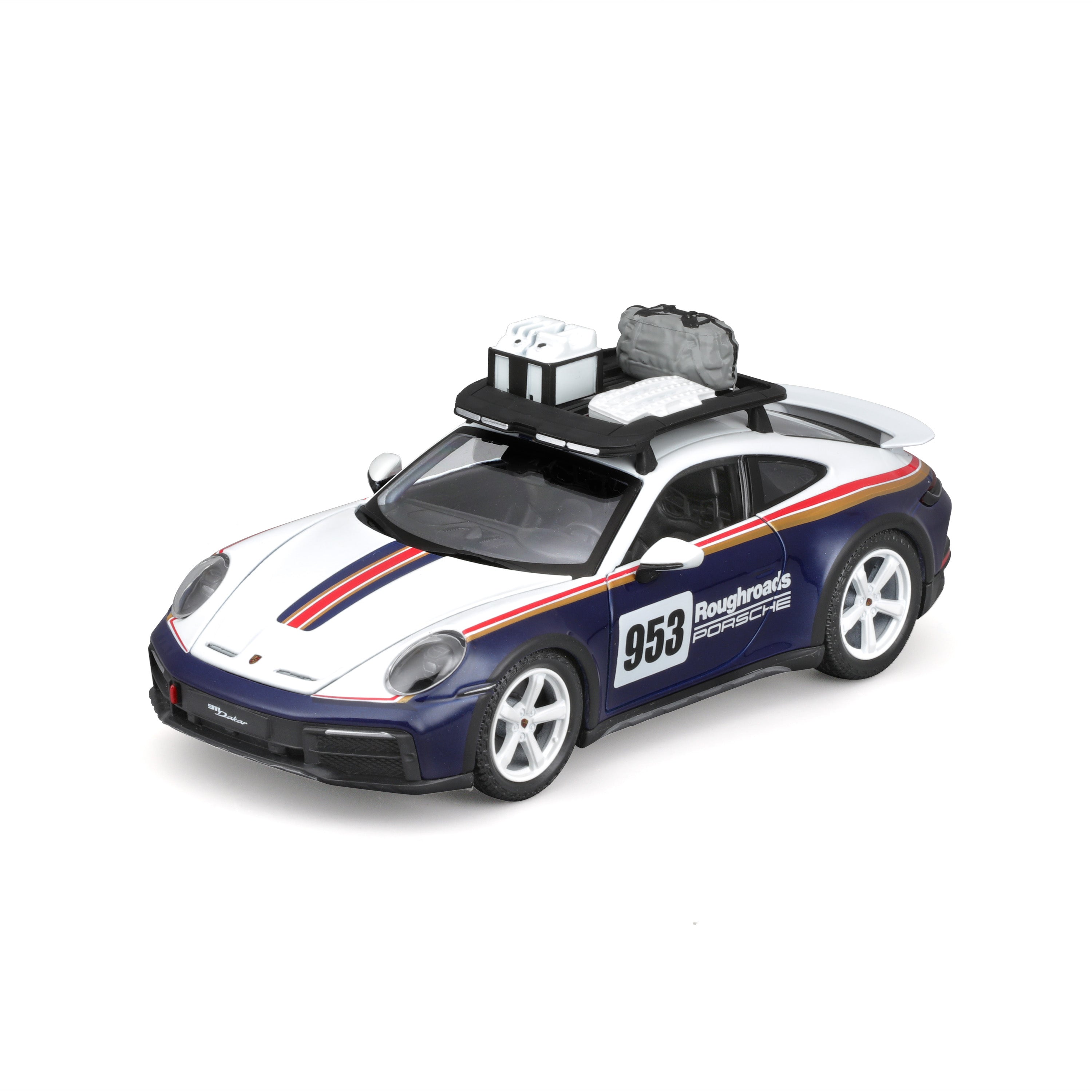 bburago-racing-porsche-911-dakar-modellauto-1-24-weiss image 1