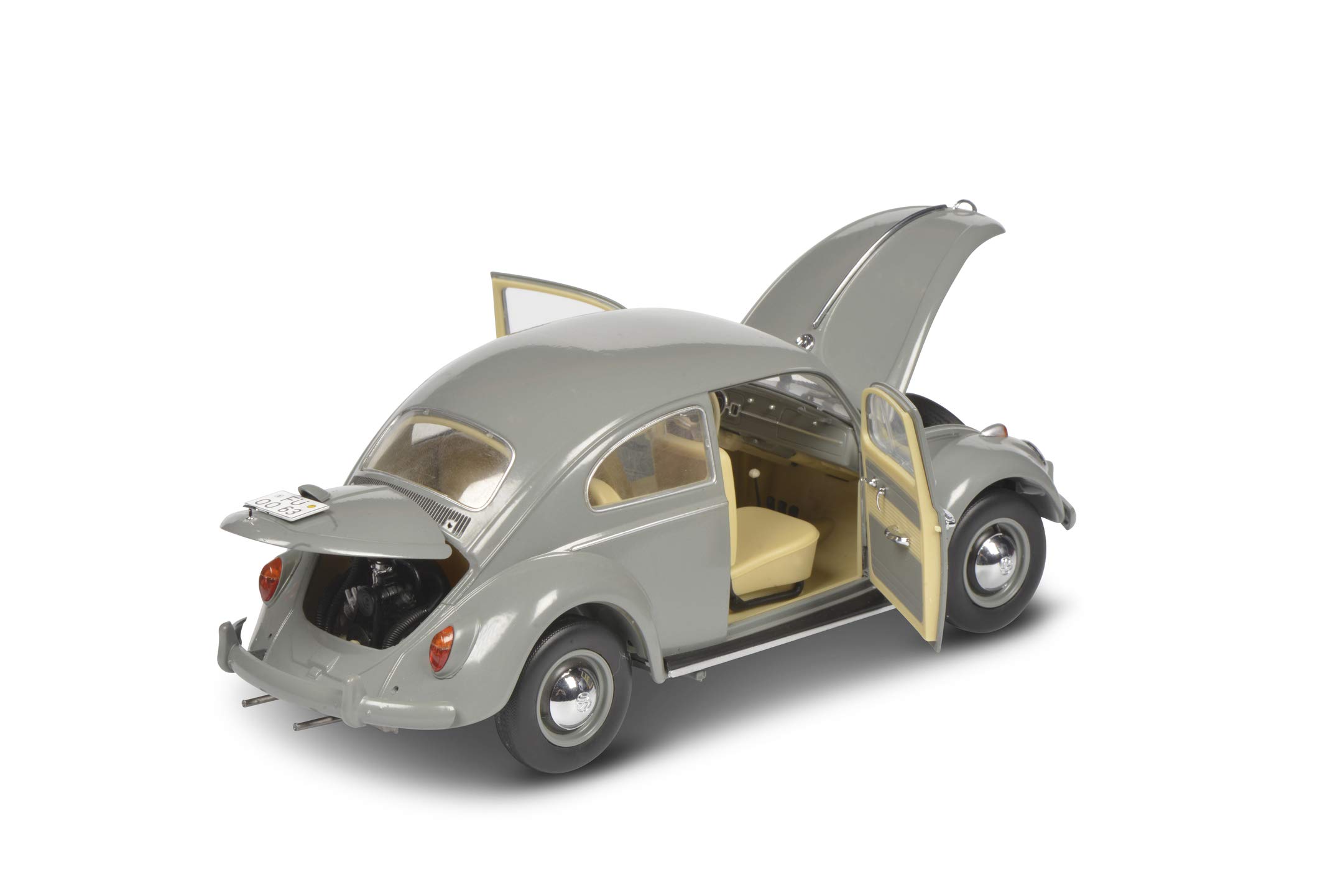schuco-edition-vw-k-fer-limousine-1963-modellauto-1-18-grau image 2