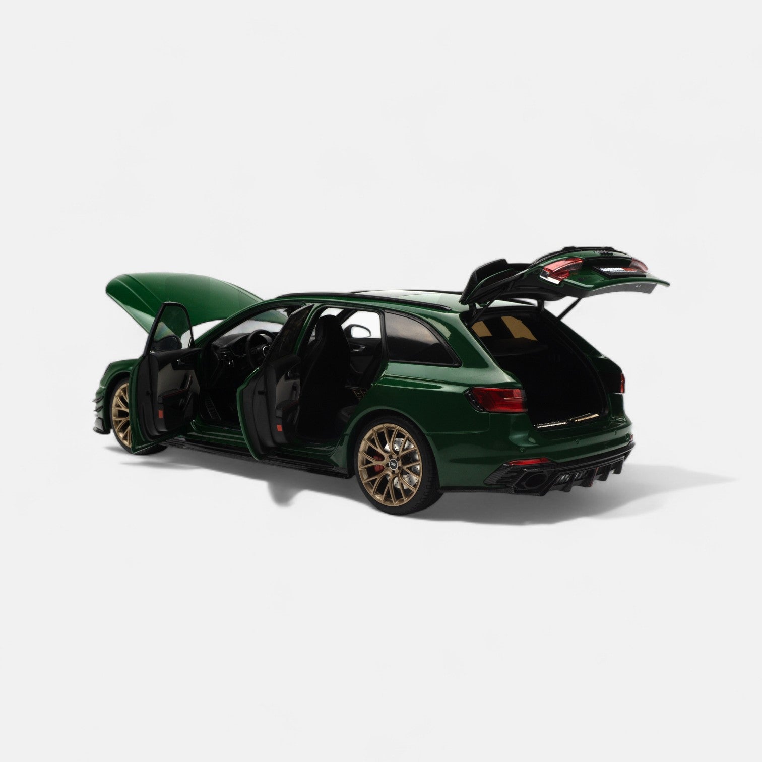 nzg-cars-audi-rs4-darwin-modellauto-1-18-gr-n-metallic image 4