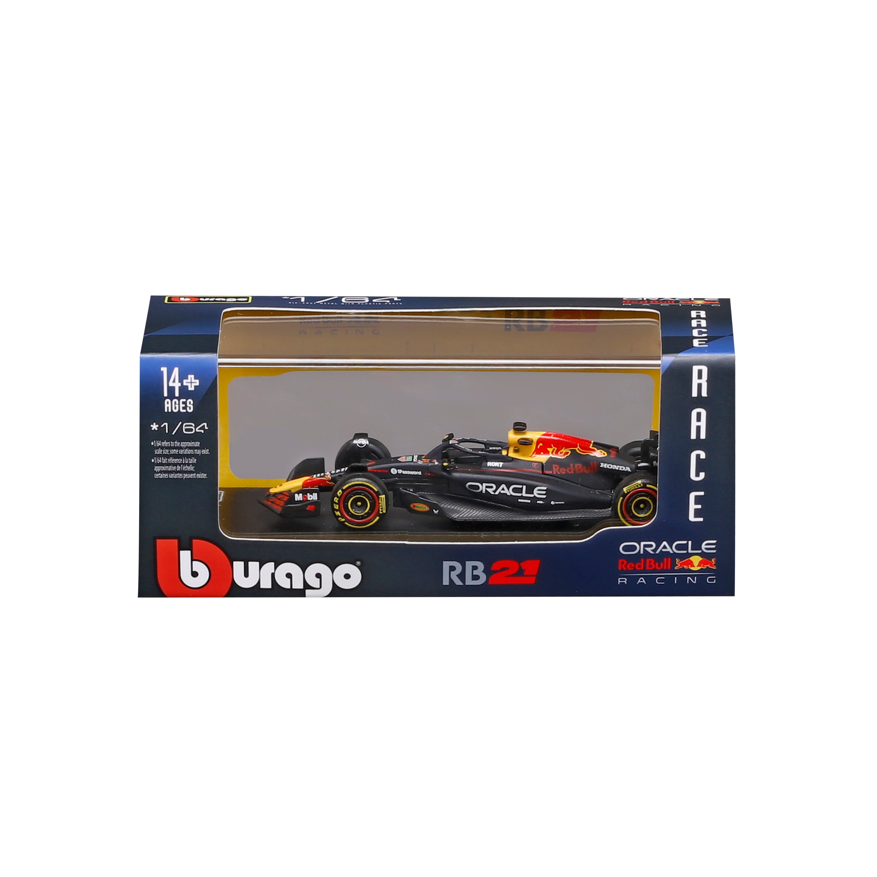 bburago-formula-1-red-bull-rb21-verstappen-1-64-modellauto-vitrine image 7