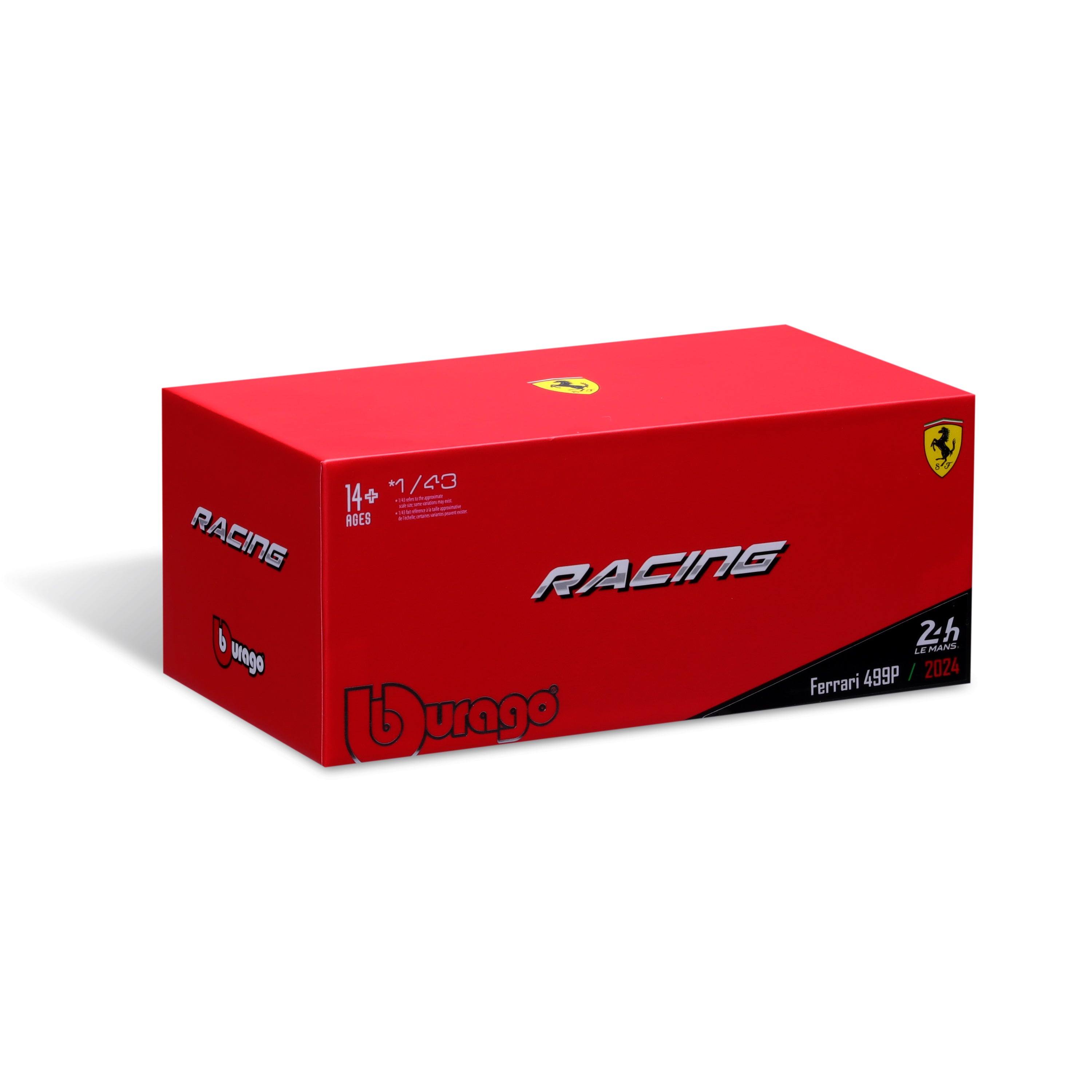 bburago-racing-ferrari-499p-50-modellauto-1-43-mit-vitrine image 7