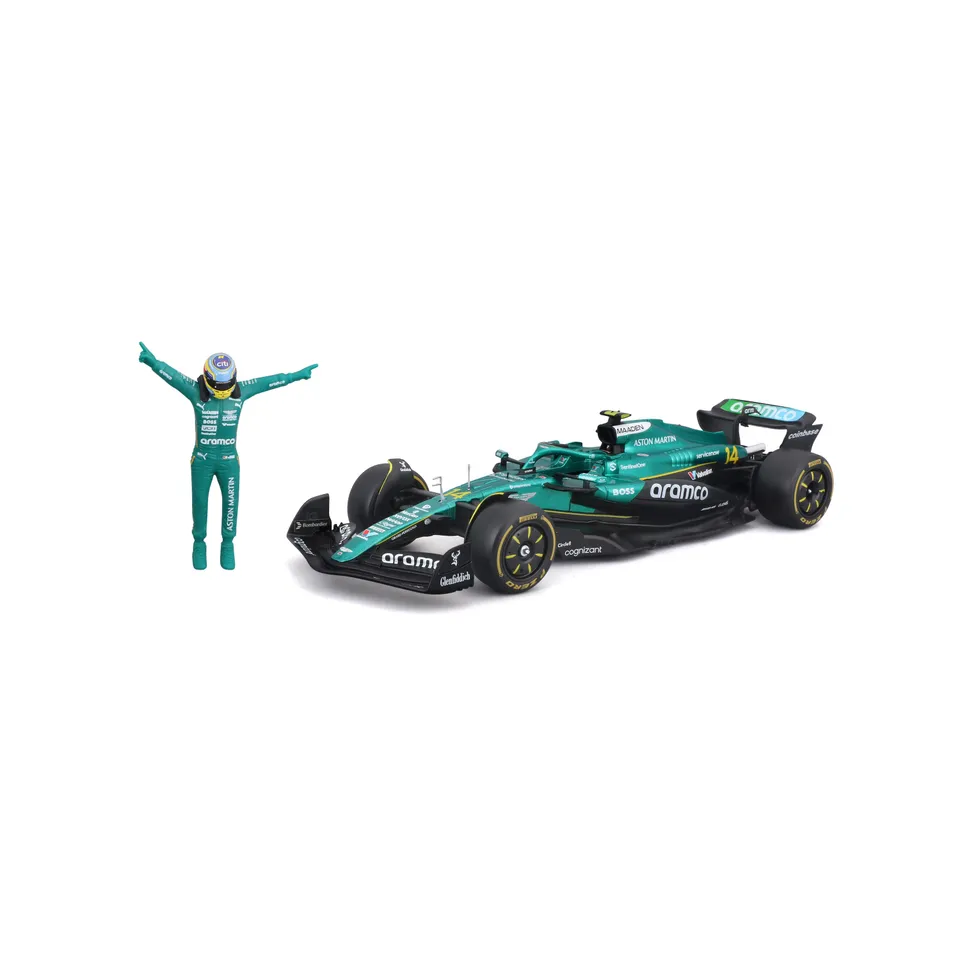 bburago-formula-1-aston-martin-amr25-modellauto-1-24-alonso image 1