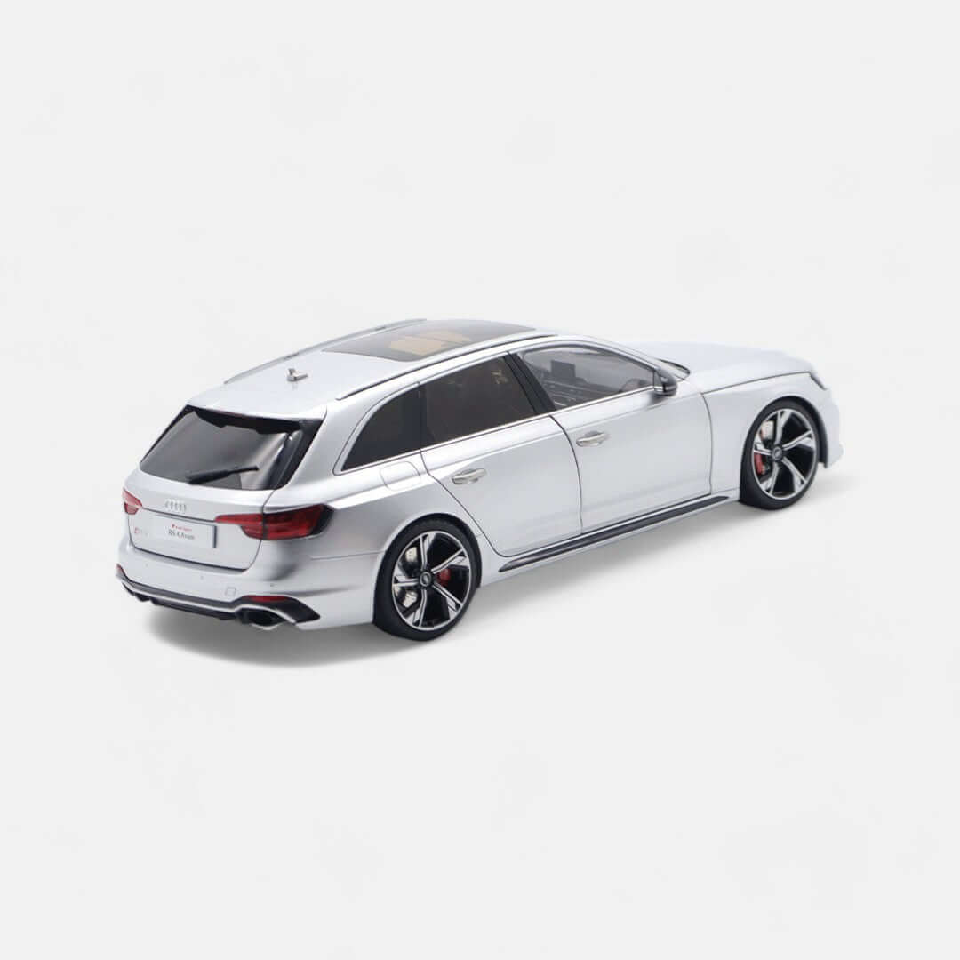 nzg-audi-rs4-avant-2020-modellauto-1-18-silber-mit-lenkung image 2