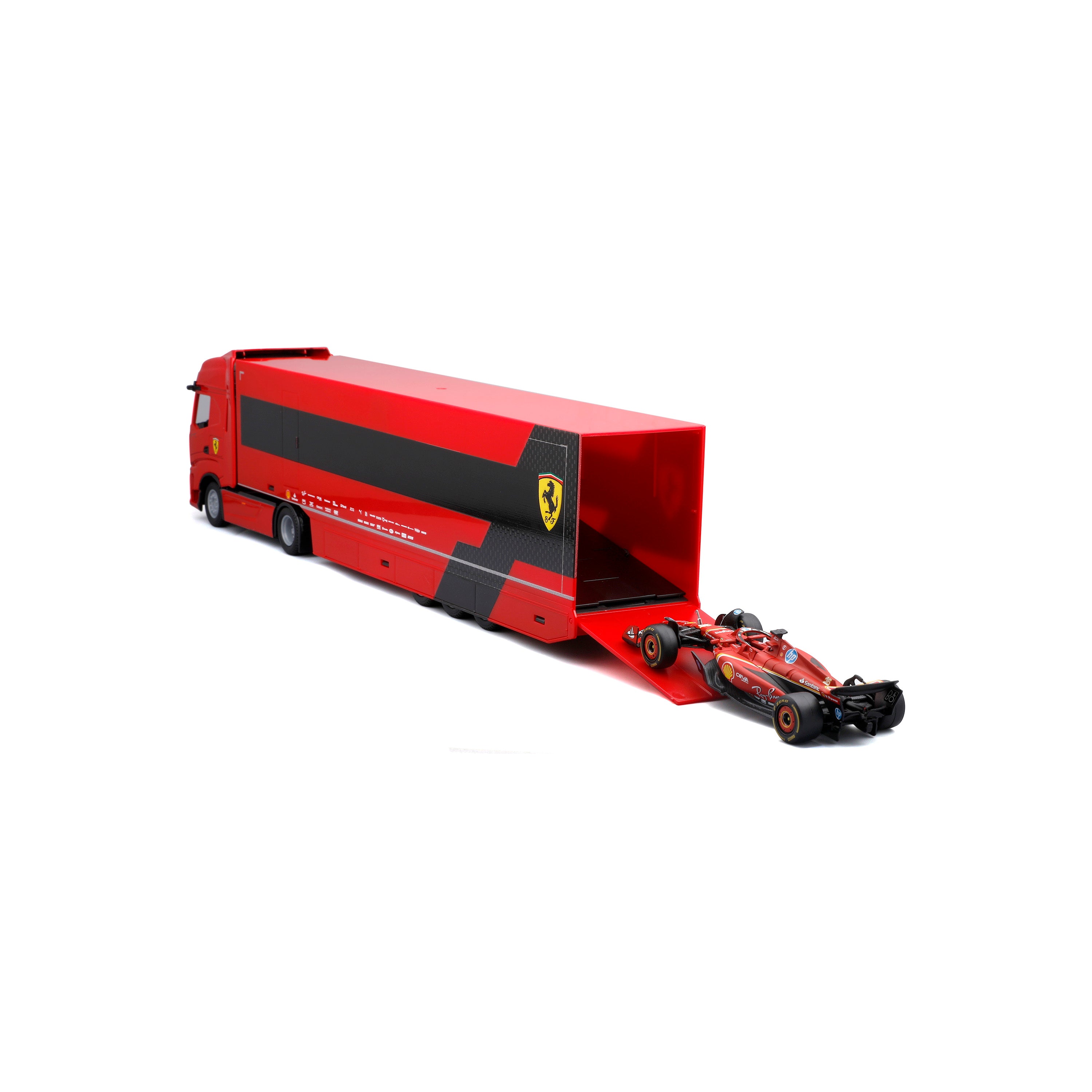 bburago-f1-iveco-s-way-ferrari-sf-24-set-modellauto-1-43 image 7