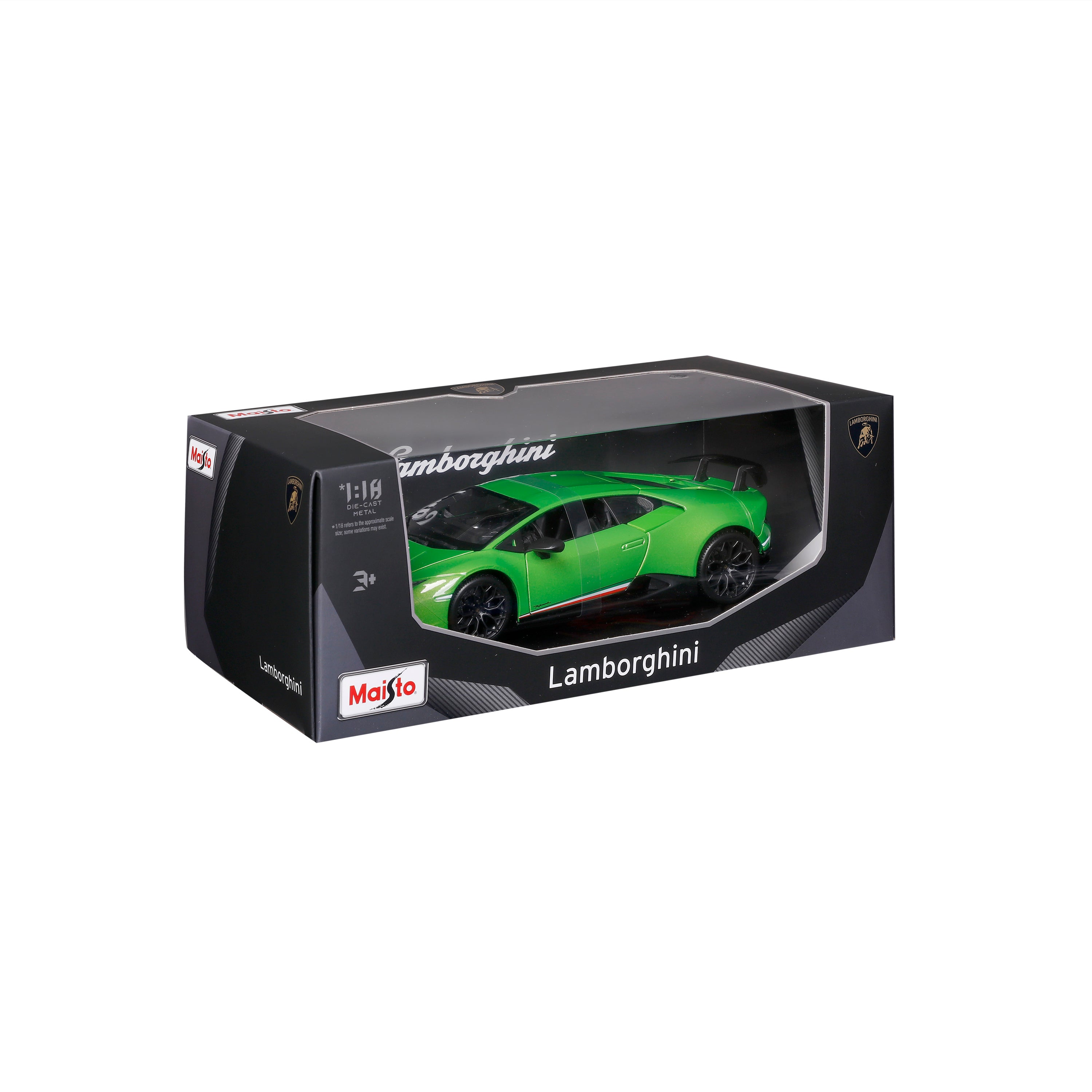 bburago-street-cars-lamborghini-hurac-n-performante-modellauto-1-18-gr-n image 2