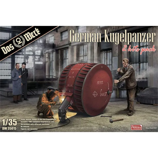 das-werk-1-35-dw35015-kugelpanzer-bausatz-2er-pack image 1